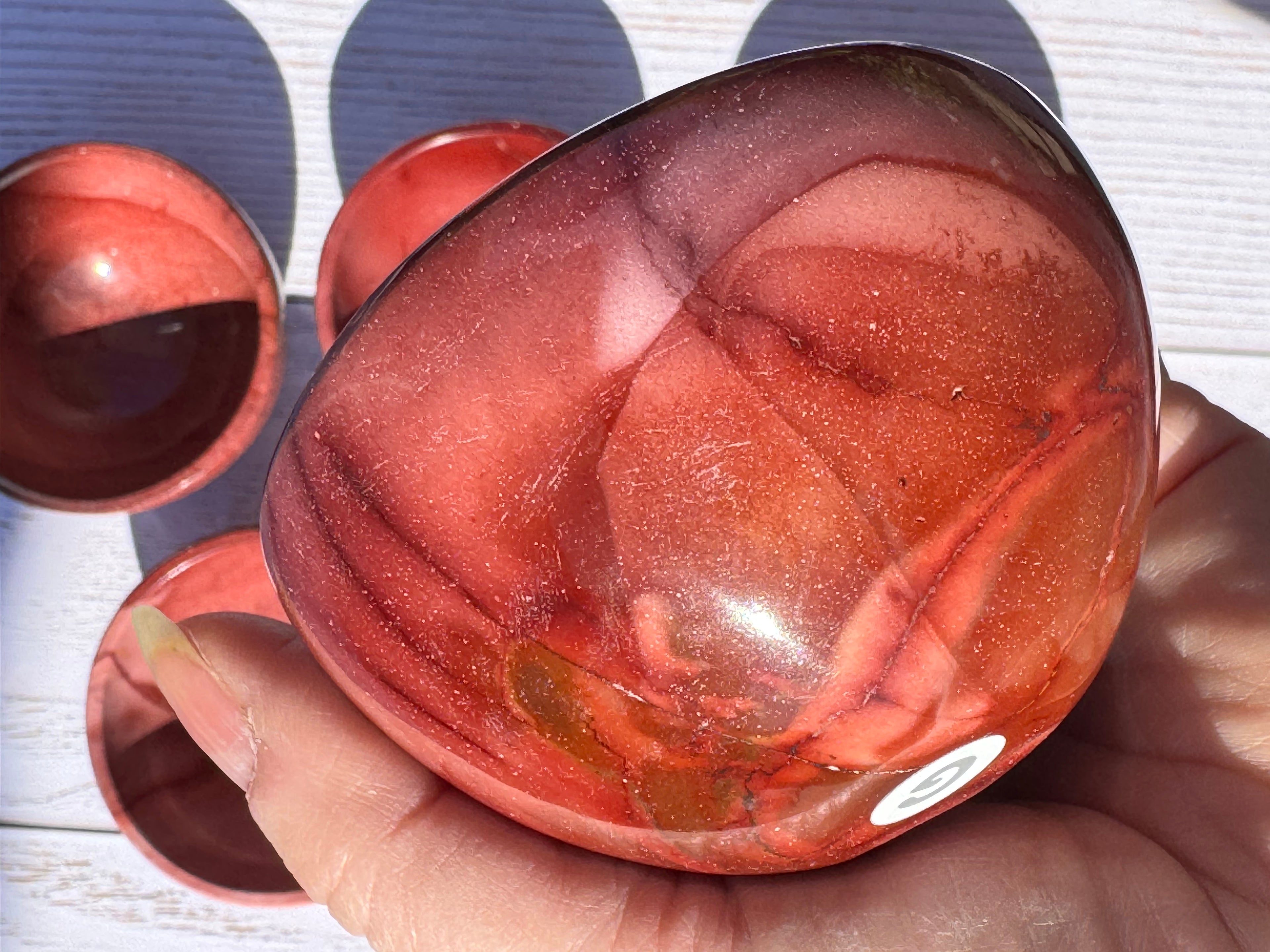 3inch Mookaite Jasper Bowl - Natural crystal trinket dish - home decor