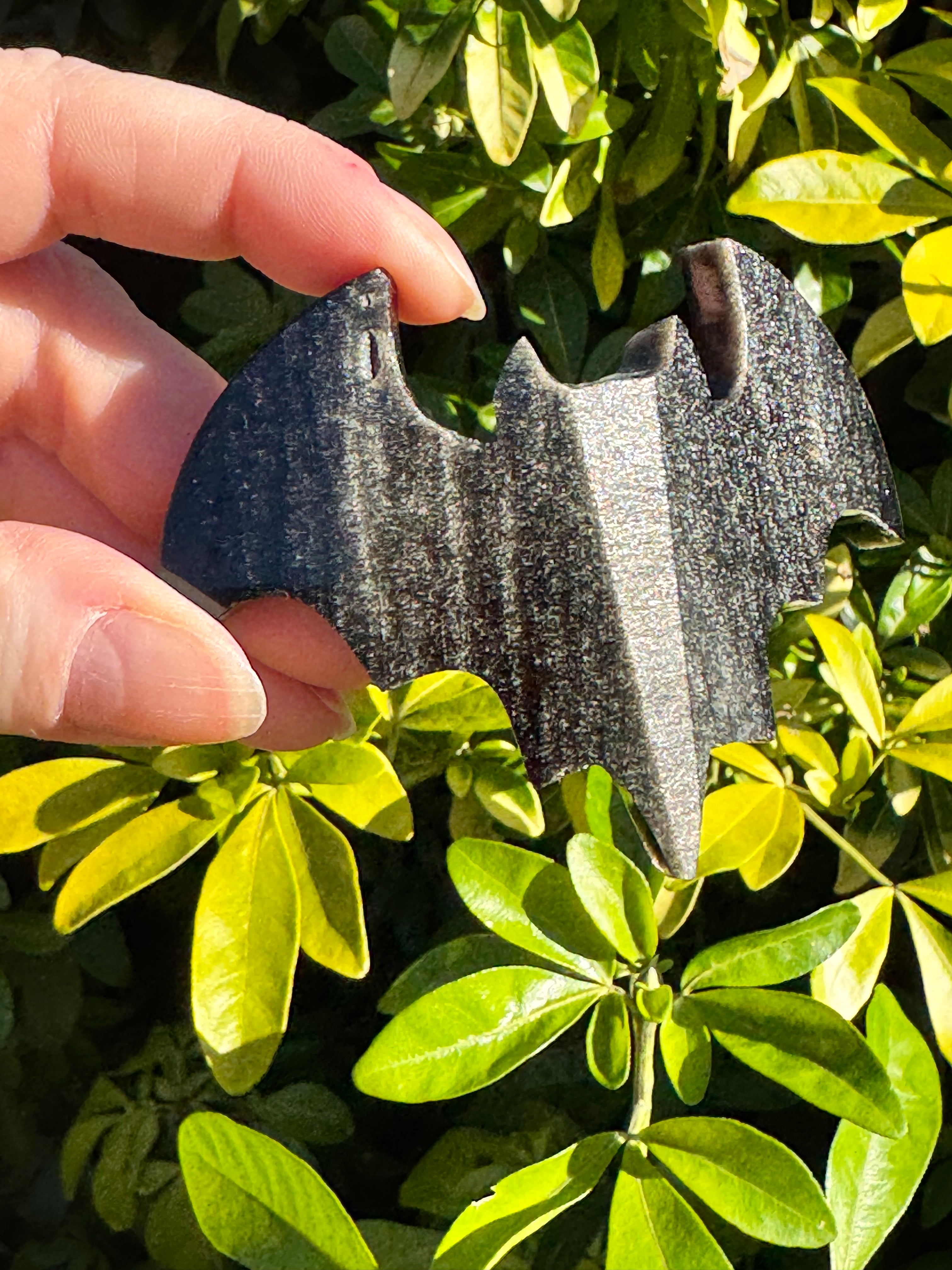 Sliver Sheen Obsidian 3D Bat – Polished Grounding Crystal for Protection, Stability & Emotional Clarity