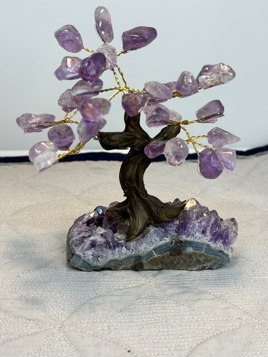 Crystal Tree on Amethyst Base | Rose Quartz Citrine or Amethyst | Radiant Crystals UK