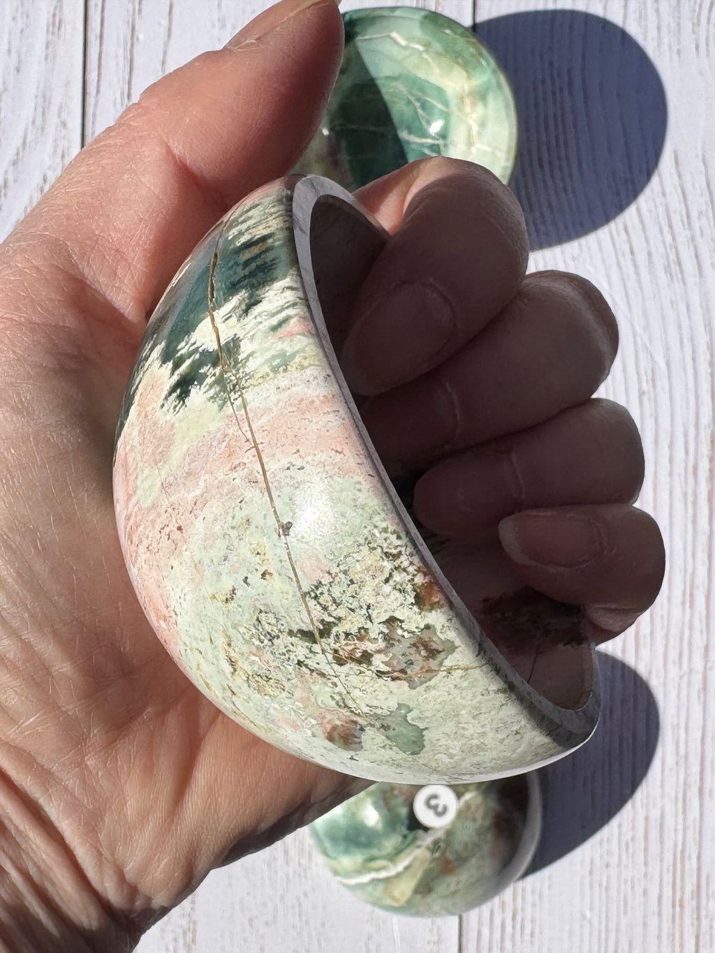 Unicorn Jasper 3inch bowl – Handcrafted Nature Décor | Natural crystal Sculpture |