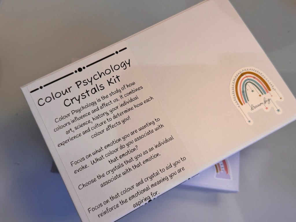 Colour Psychology Crystal Kit | Crystal Healing Gift | Self Care Gift | Mindfulness Box | Meditation Crystals | Wellness Gift