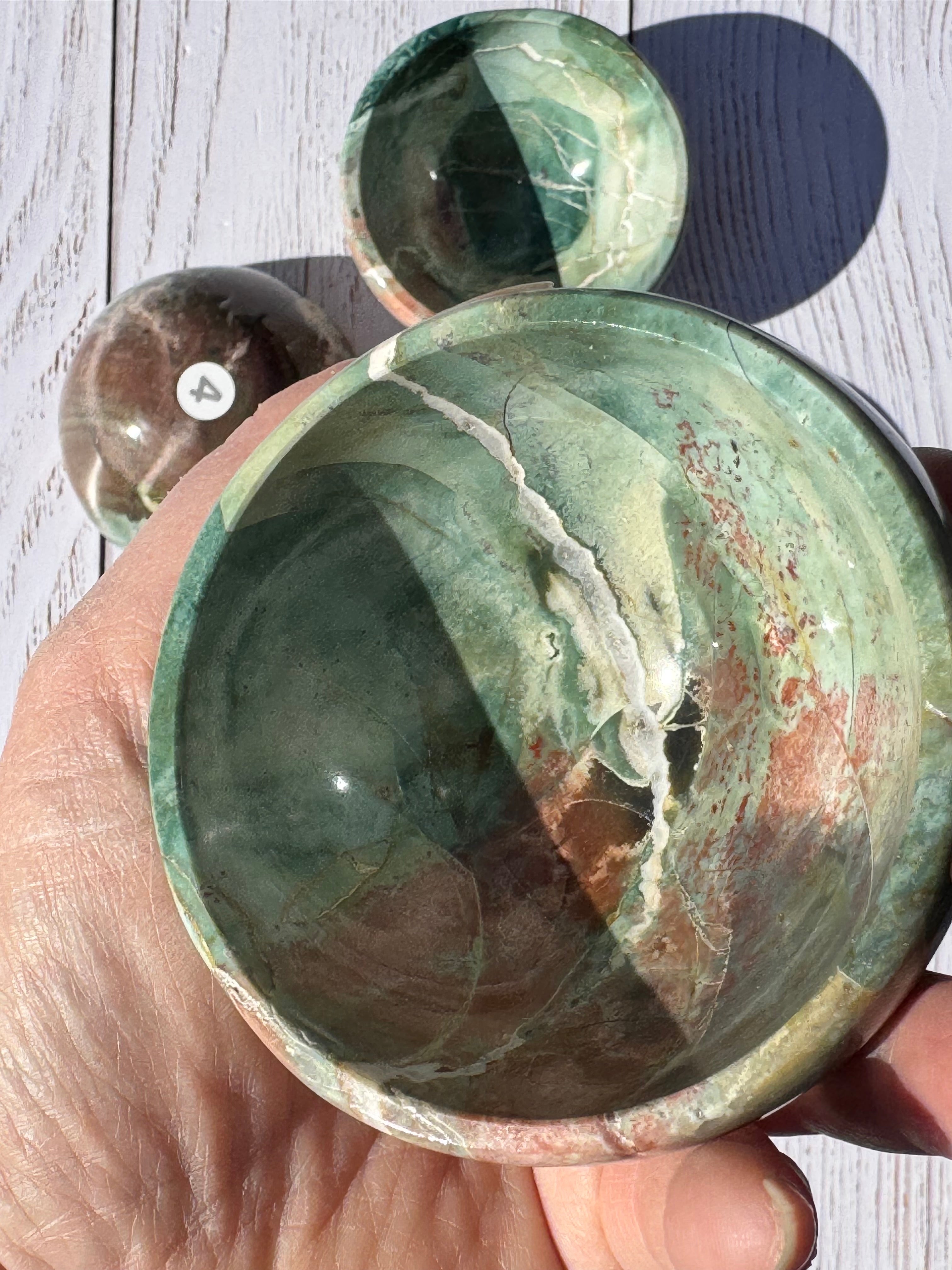 Unicorn Jasper 3inch bowl – Handcrafted Nature Décor | Natural crystal Sculpture |