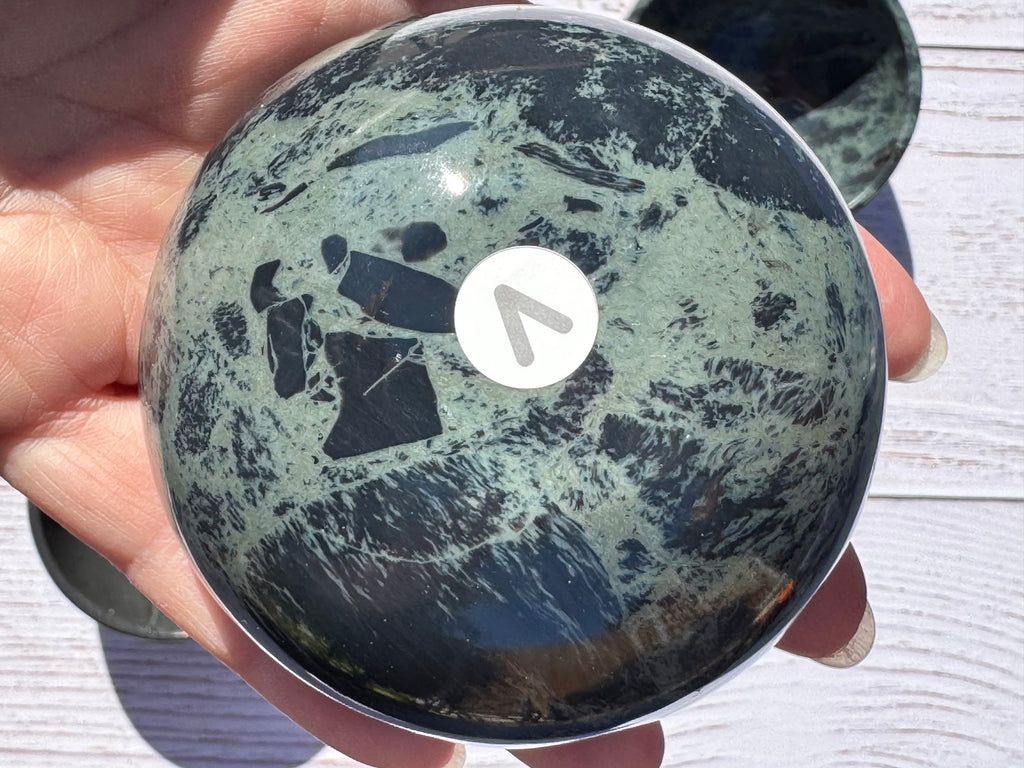 Spiderweb obsidian 3inch bowl – Handcrafted Nature Décor | Natural crystal Sculpture