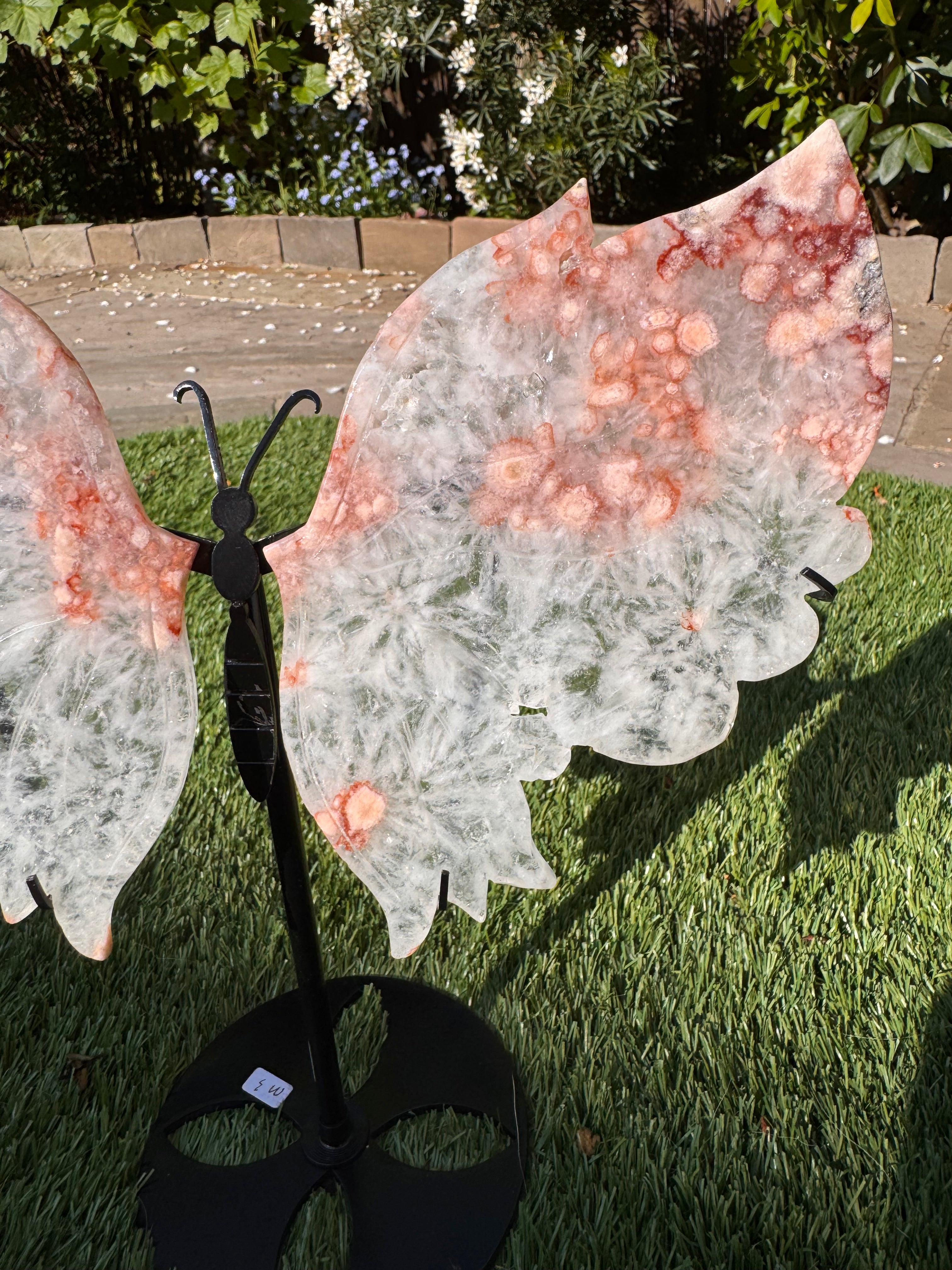 Pink Amethyst Butterfly Wings - Druzy Crystal  - Radiant Crystals UK