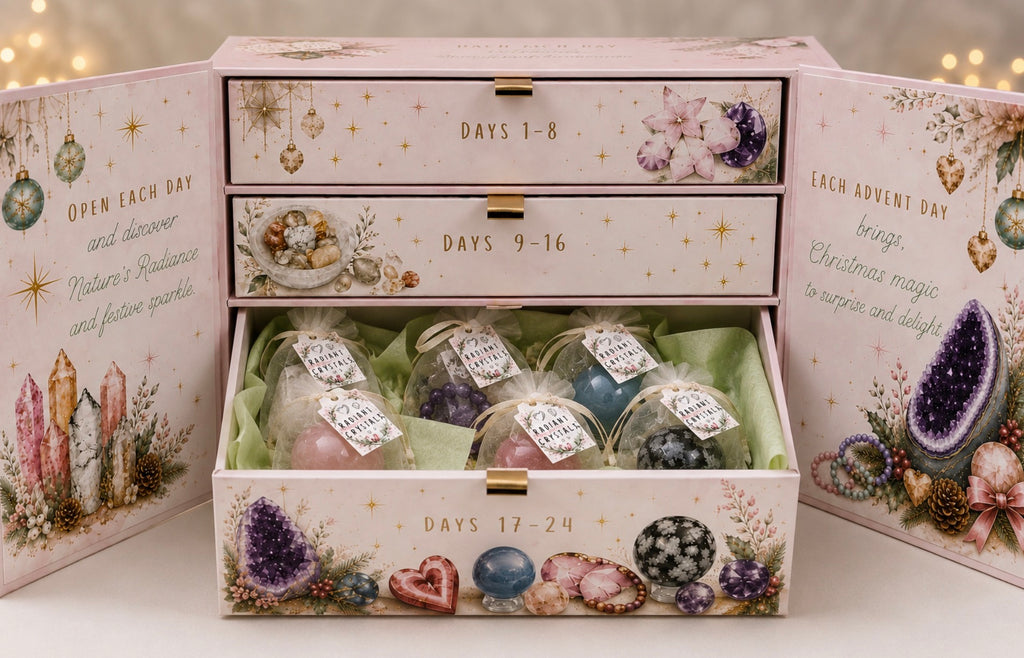 Luxury 24 day Advent Calendar - Radiant Crystals UK. (Pre-order - delivery will be early Oct 2026)