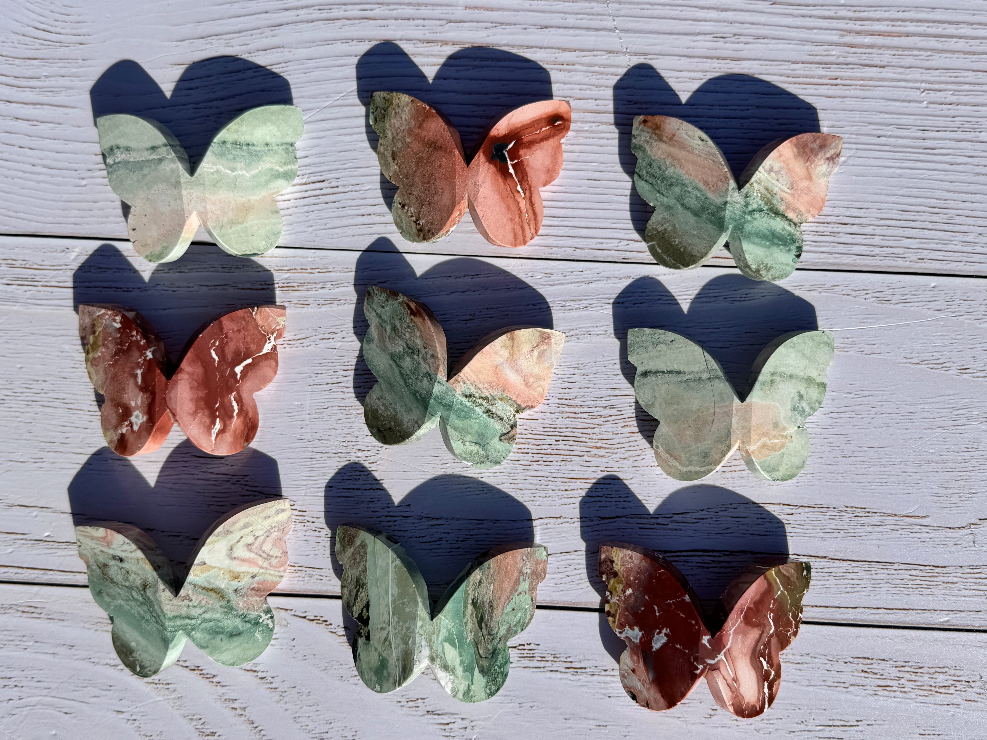 Unicorn Jasper 3d butterfly carving– Handcrafted Nature Décor | Natural crystal Sculpture | (Copy)