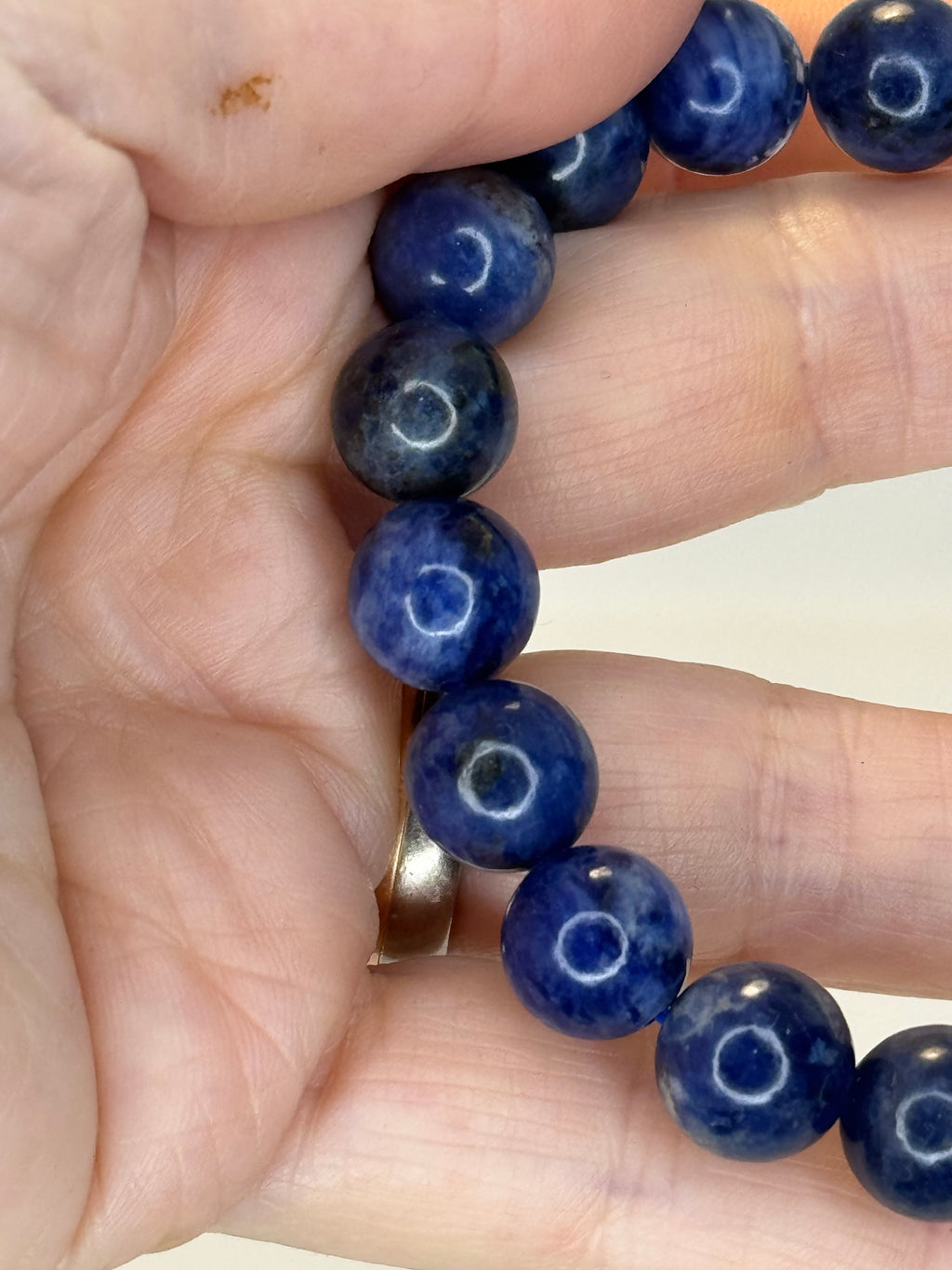 Sodalite Bracelet 10mm | Natural Blue Crystal Bead Bracelet | Radiant Crystals UK