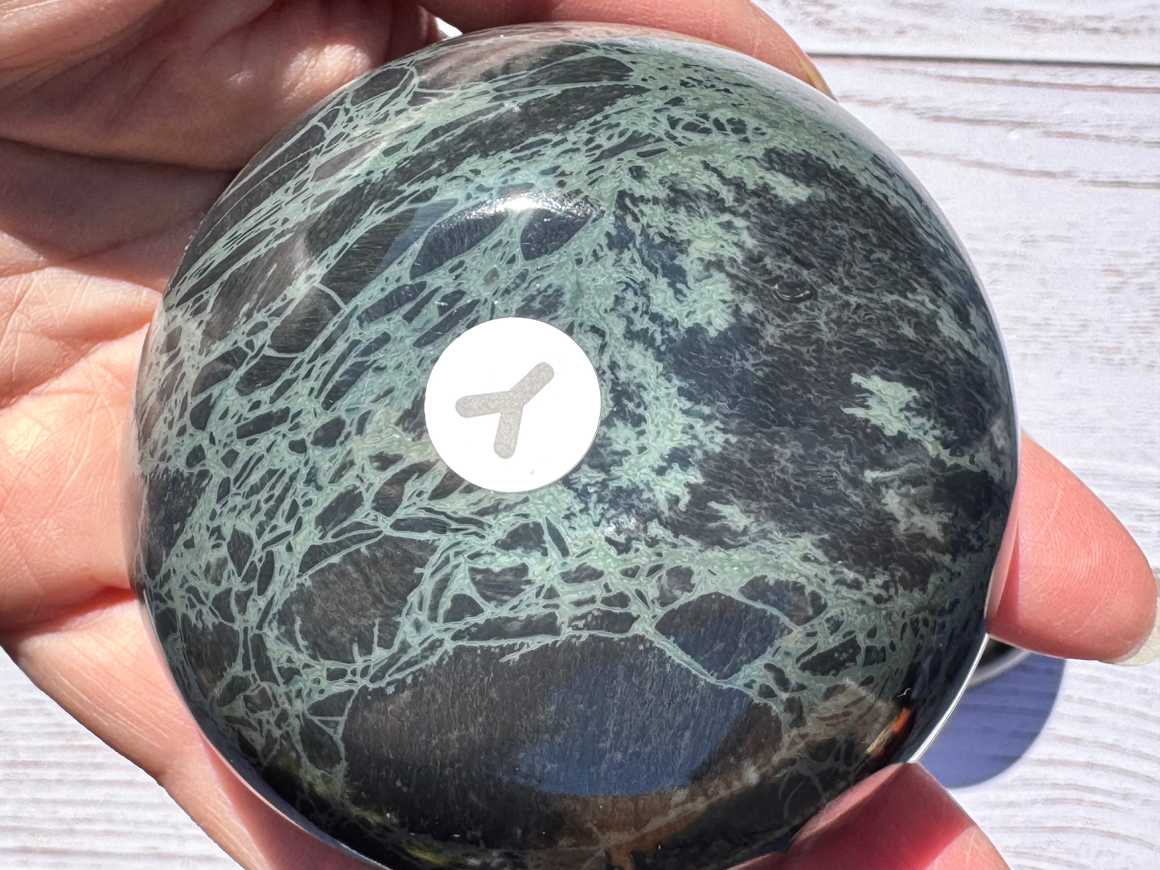 Spiderweb obsidian 3inch bowl – Handcrafted Nature Décor | Natural crystal Sculpture