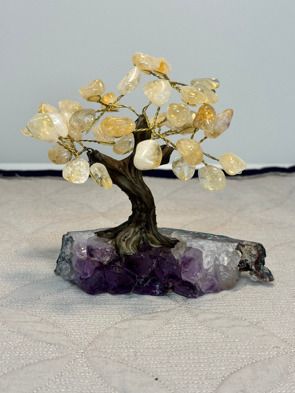 Crystal Tree on Amethyst Base | Rose Quartz Citrine or Amethyst | Radiant Crystals UK