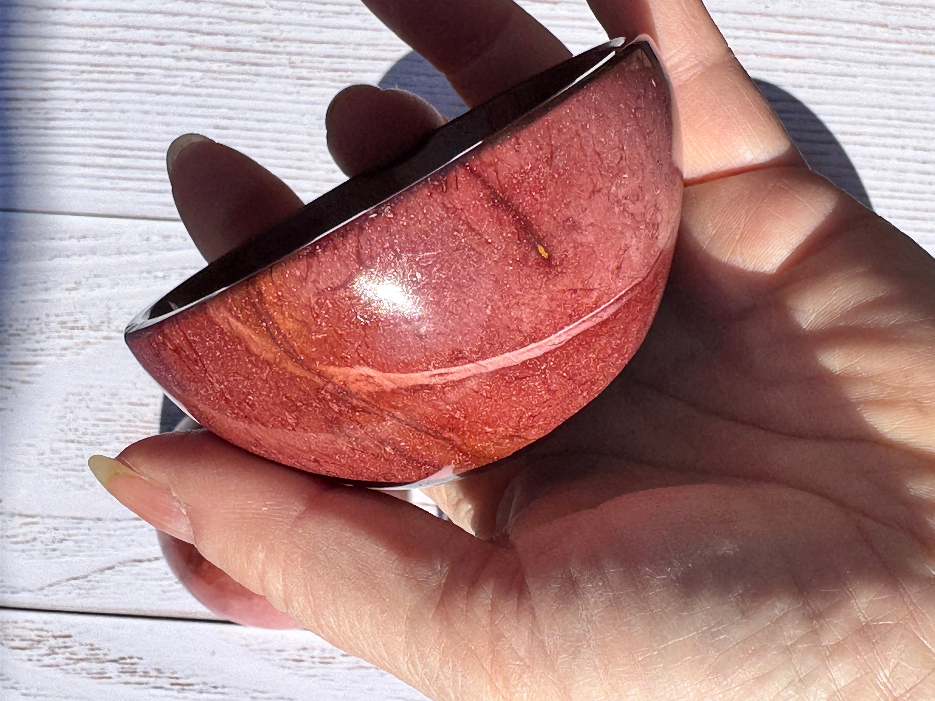 3inch Mookaite Jasper Bowl - Natural crystal trinket dish - home decor
