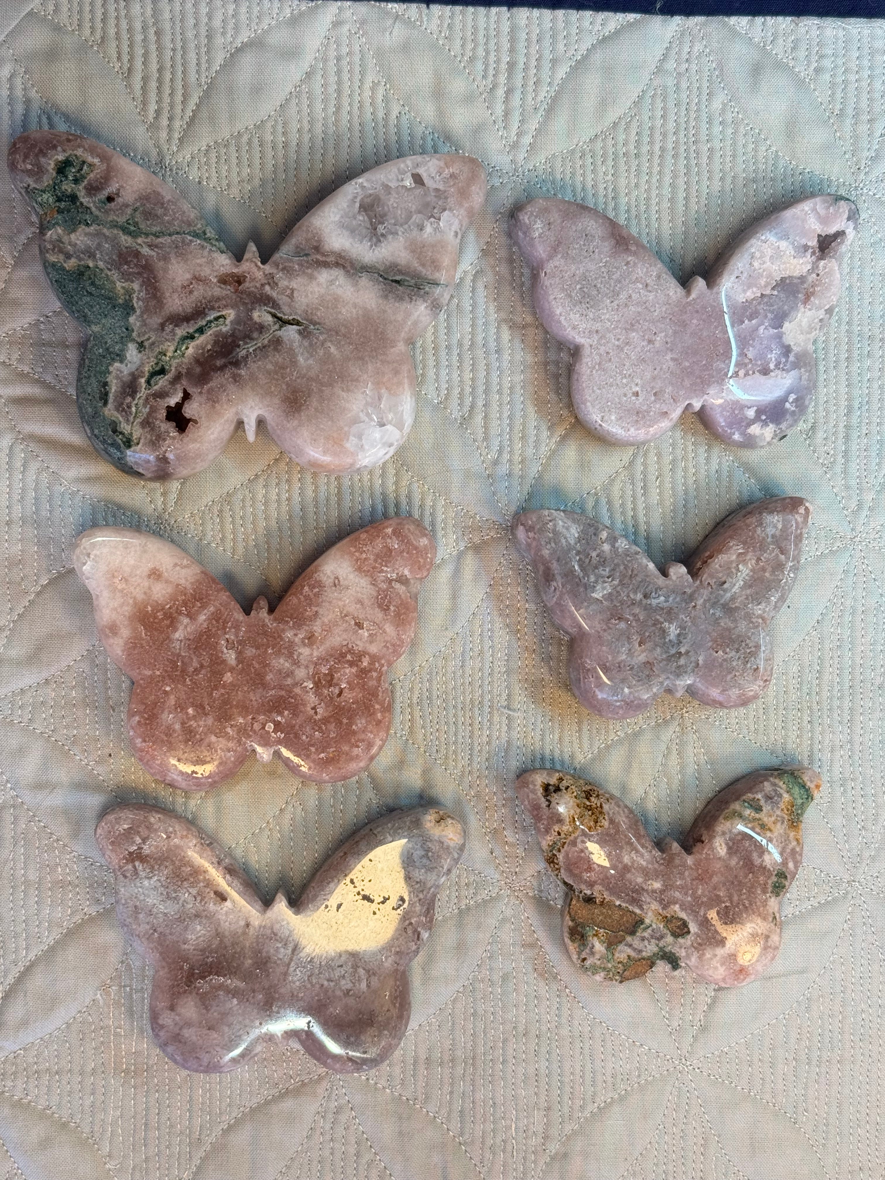 Pink Amethyst Butterfly - Druzy Crystal , from Brazil - Radiant Crystals UK