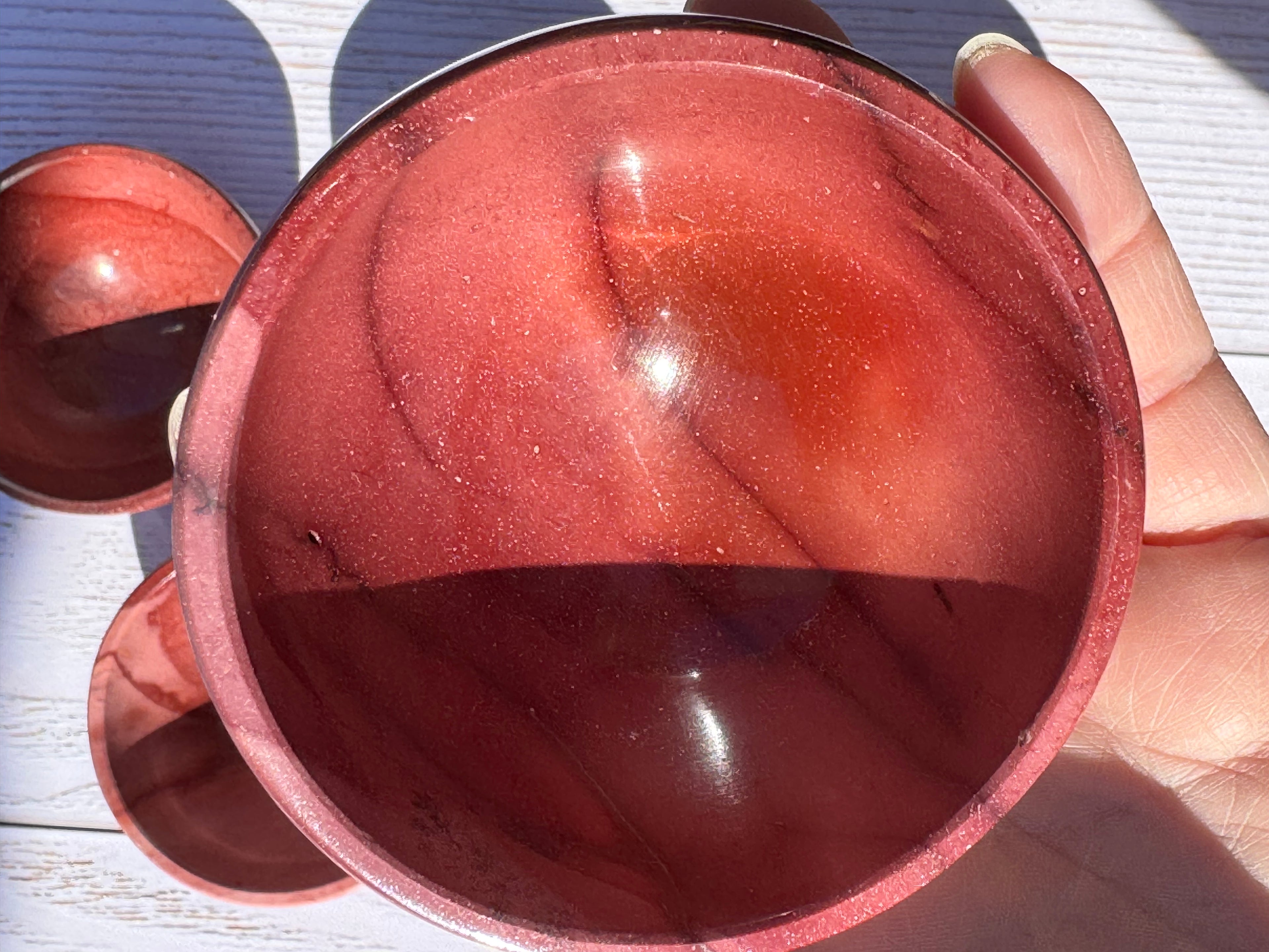 3inch Mookaite Jasper Bowl - Natural crystal trinket dish - home decor