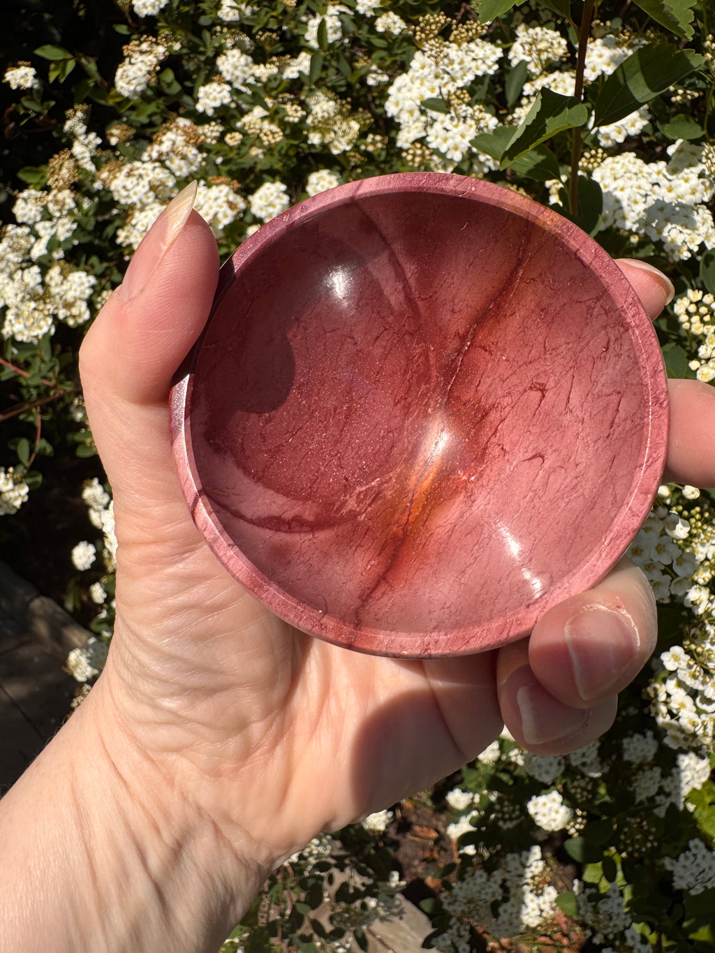 3inch Mookaite Jasper Bowl - Natural crystal trinket dish - home decor