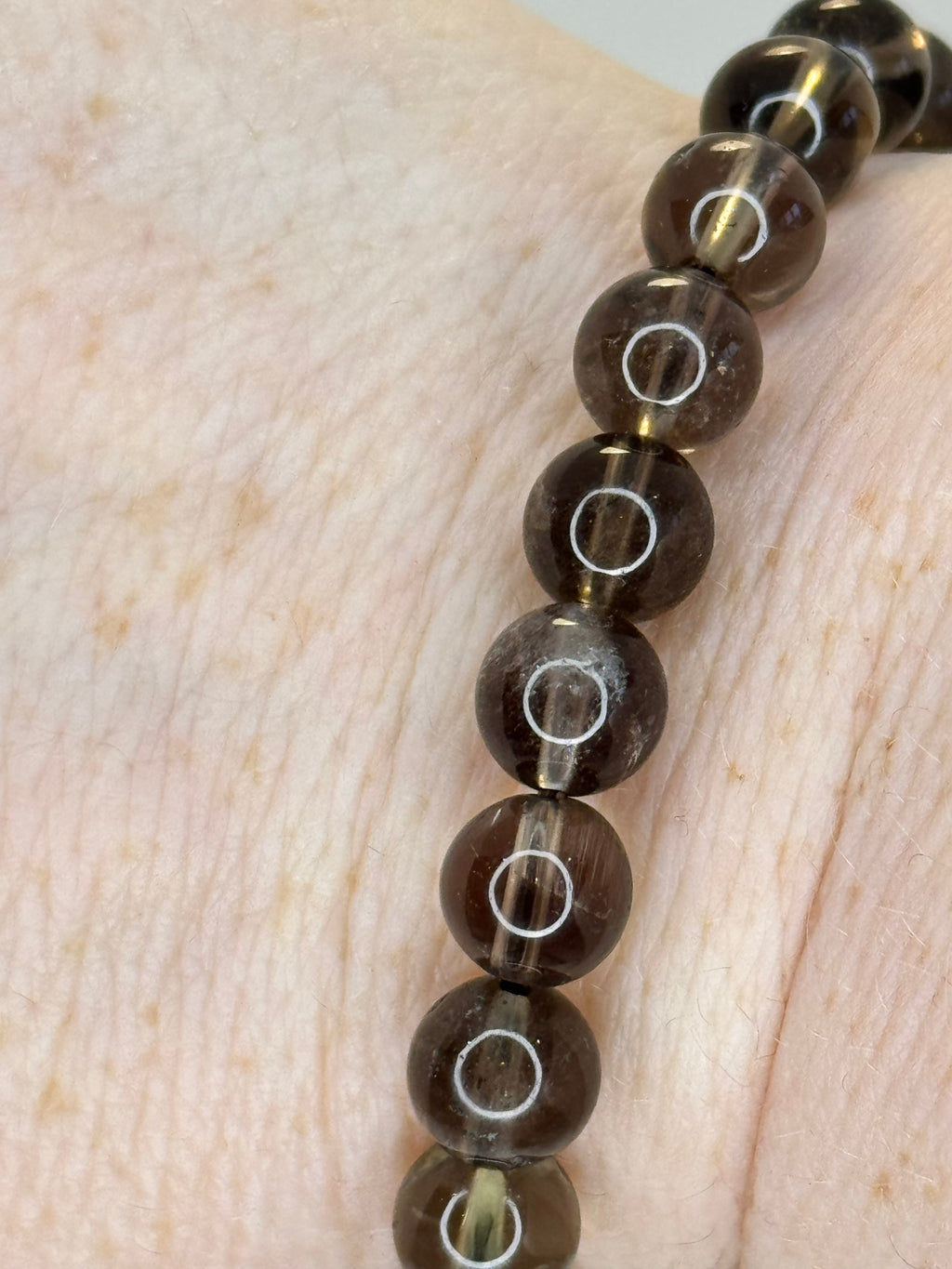 Smoky Quartz Bracelet 6mm or 8mm | Natural Crystal Bead Bracelet | Radiant Crystals UK