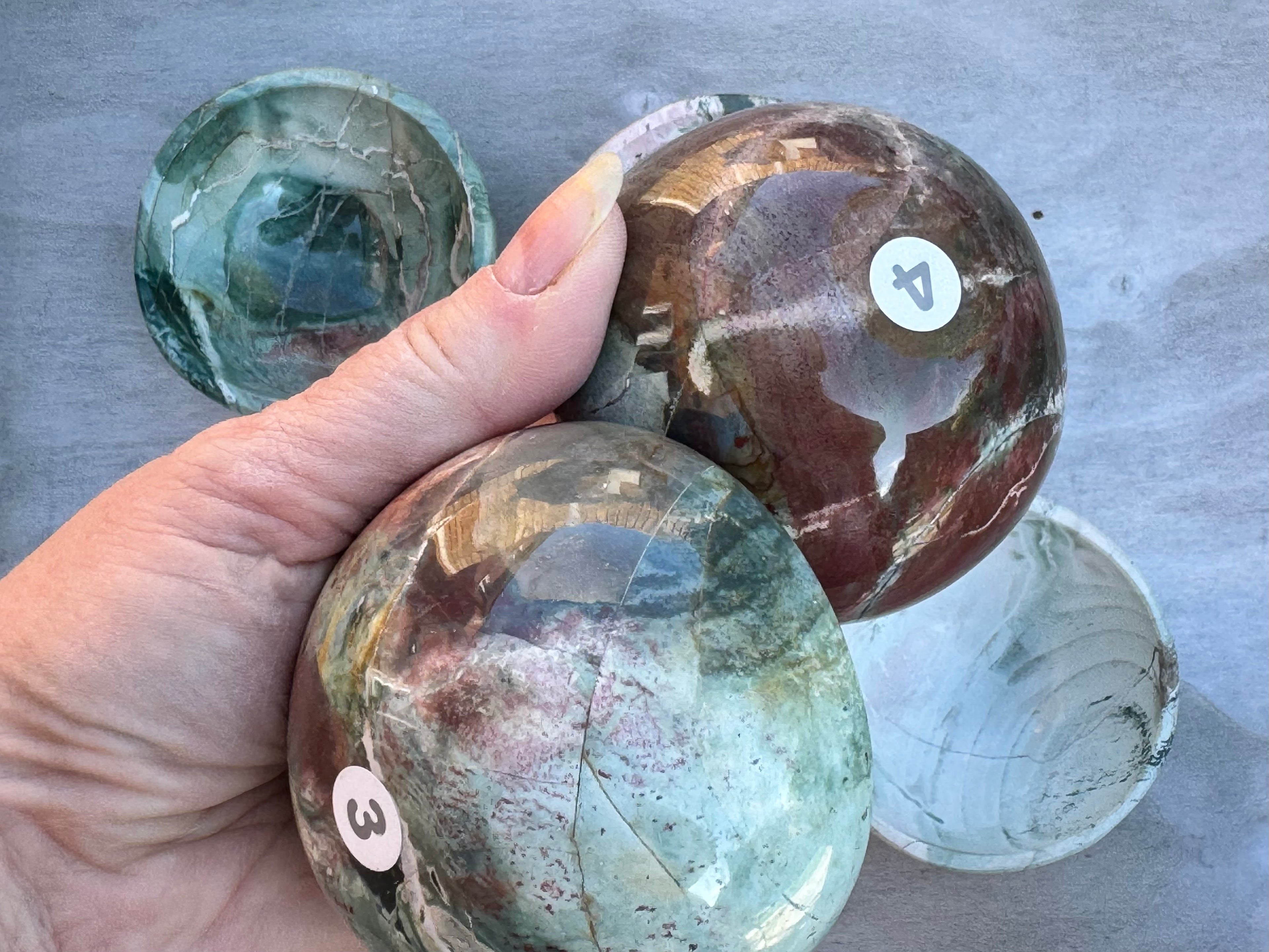 Unicorn Jasper 3inch bowl – Handcrafted Nature Décor | Natural crystal Sculpture |