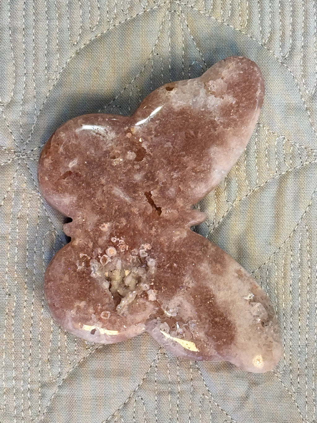 Pink Amethyst Butterfly - Druzy Crystal , from Brazil - Radiant Crystals UK