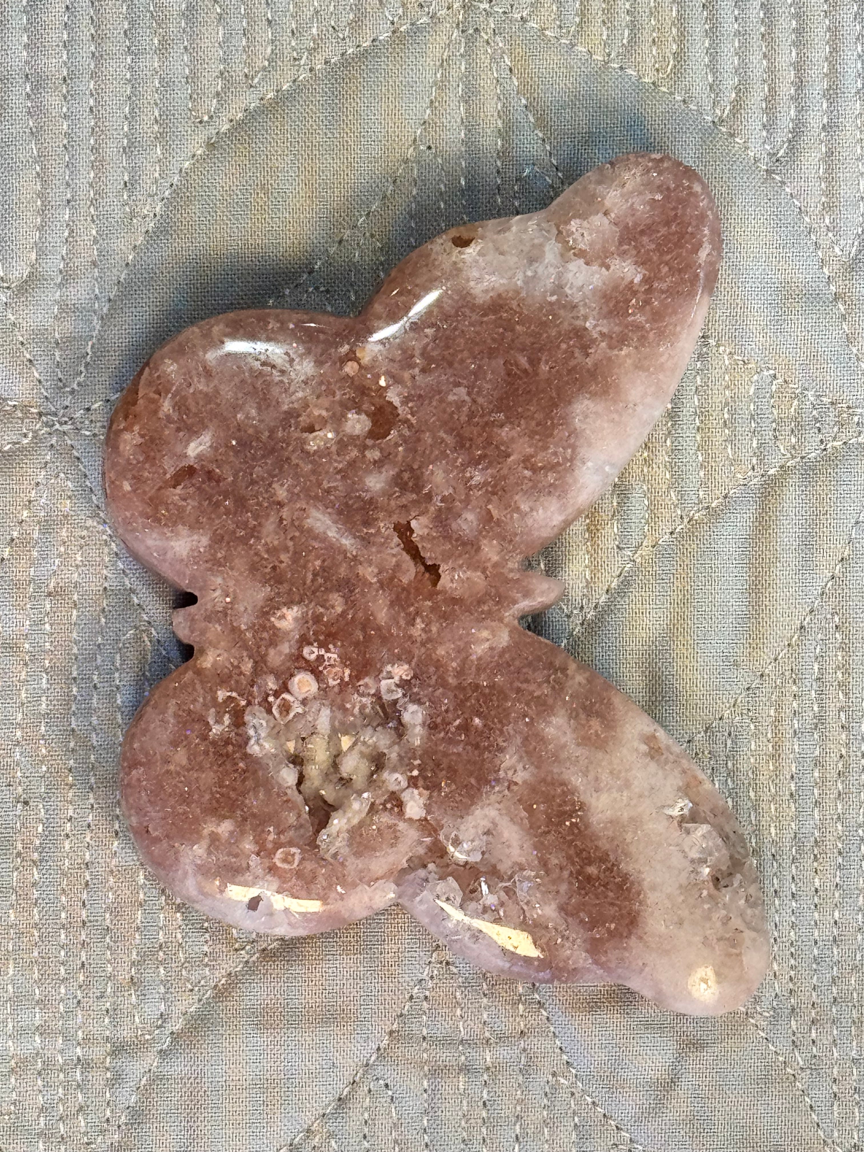Pink Amethyst Butterfly - Druzy Crystal , from Brazil - Radiant Crystals UK
