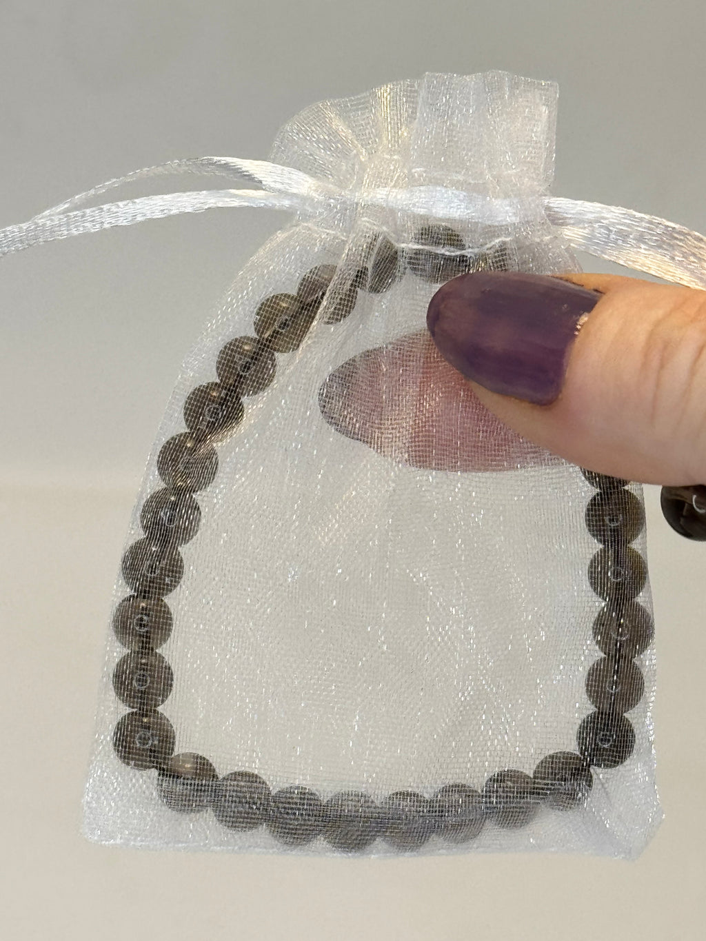 Smoky Quartz Bracelet 6mm or 8mm | Natural Crystal Bead Bracelet | Radiant Crystals UK