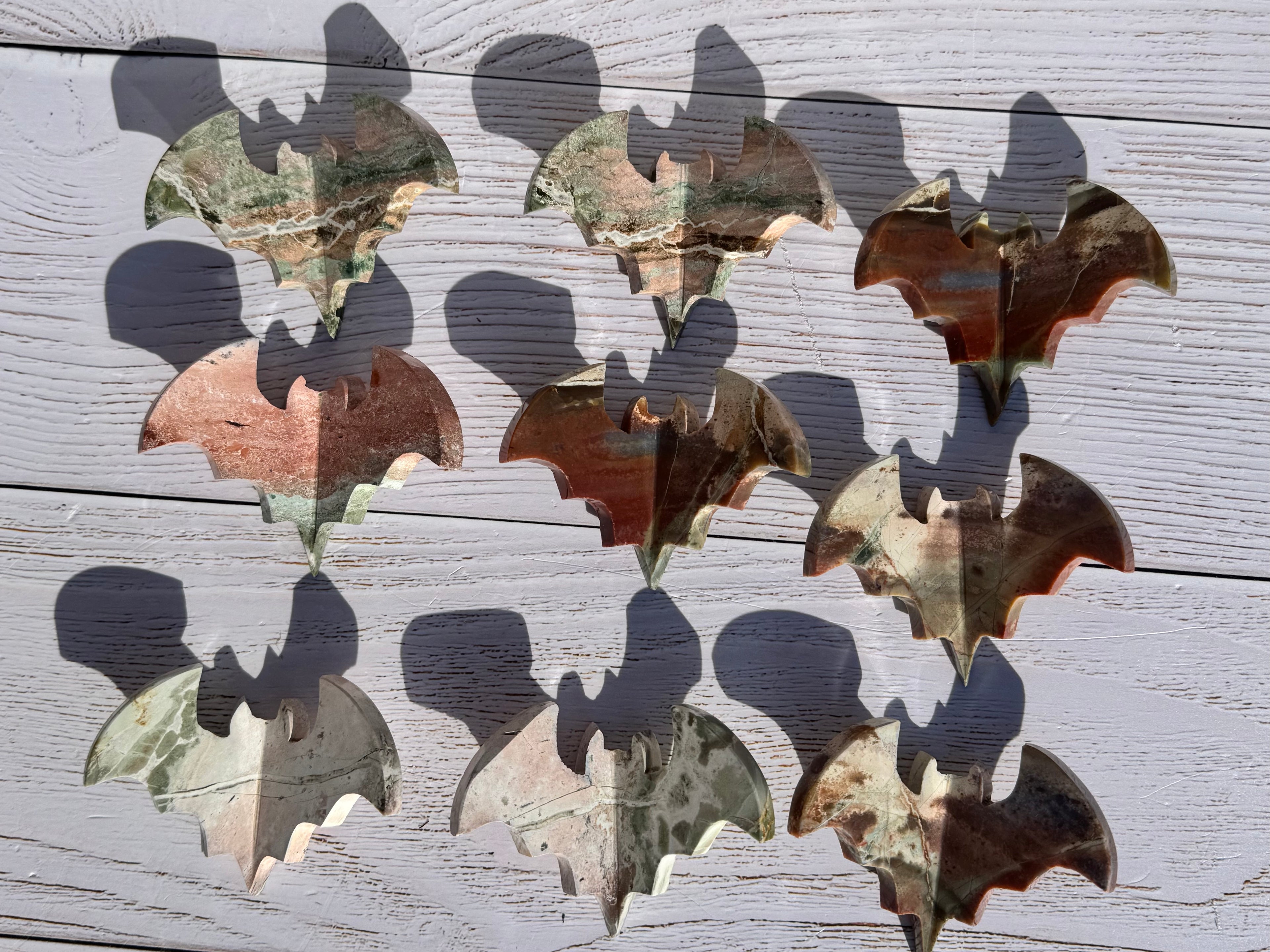 Unicorn Jasper 3d bat carving– Handcrafted Nature Décor | Natural crystal Sculpture | (Copy 2)