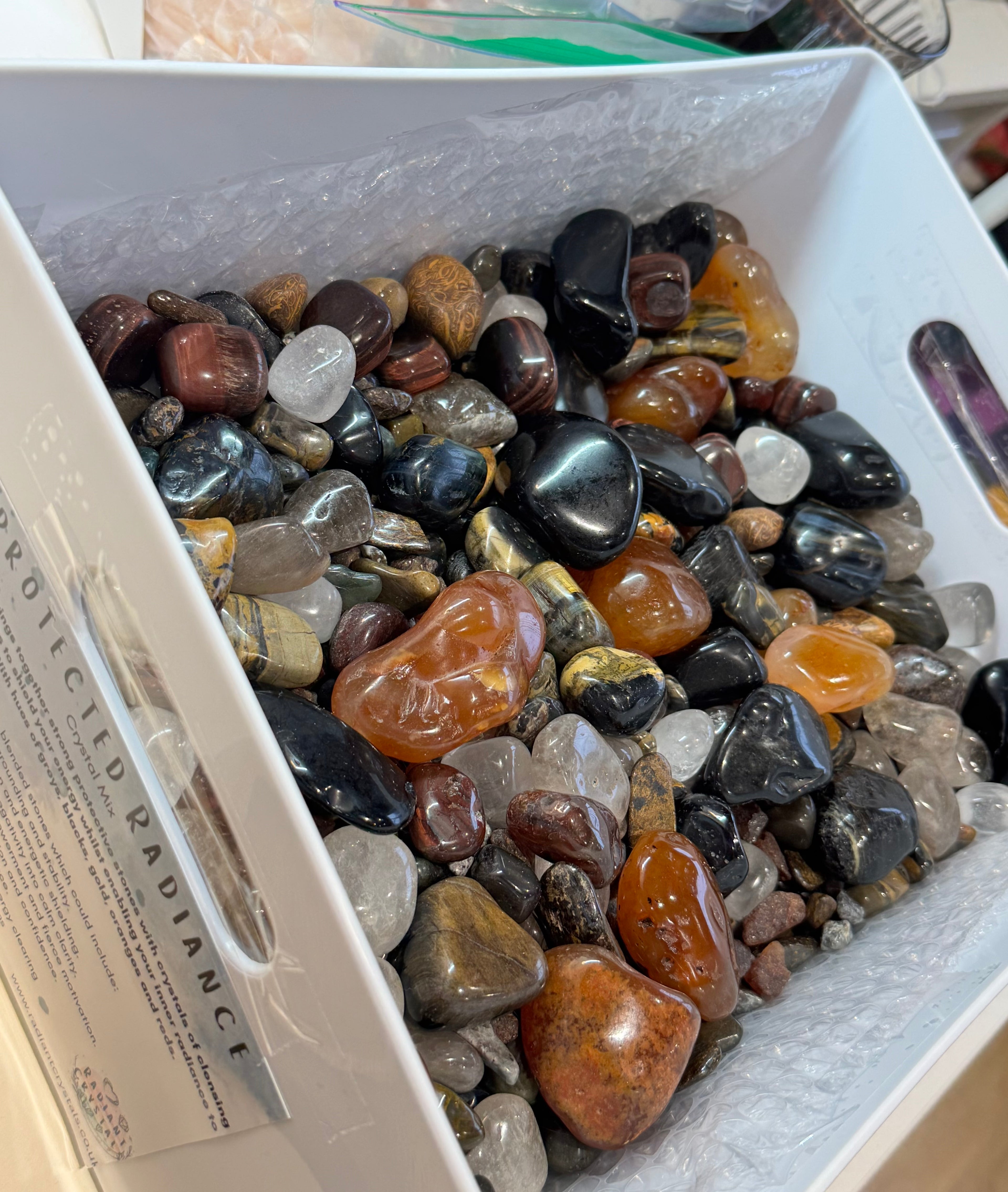 Protective Radiance Crystal Mix - Protection & Grounding Themed Scoop - Radiant Crystals UK