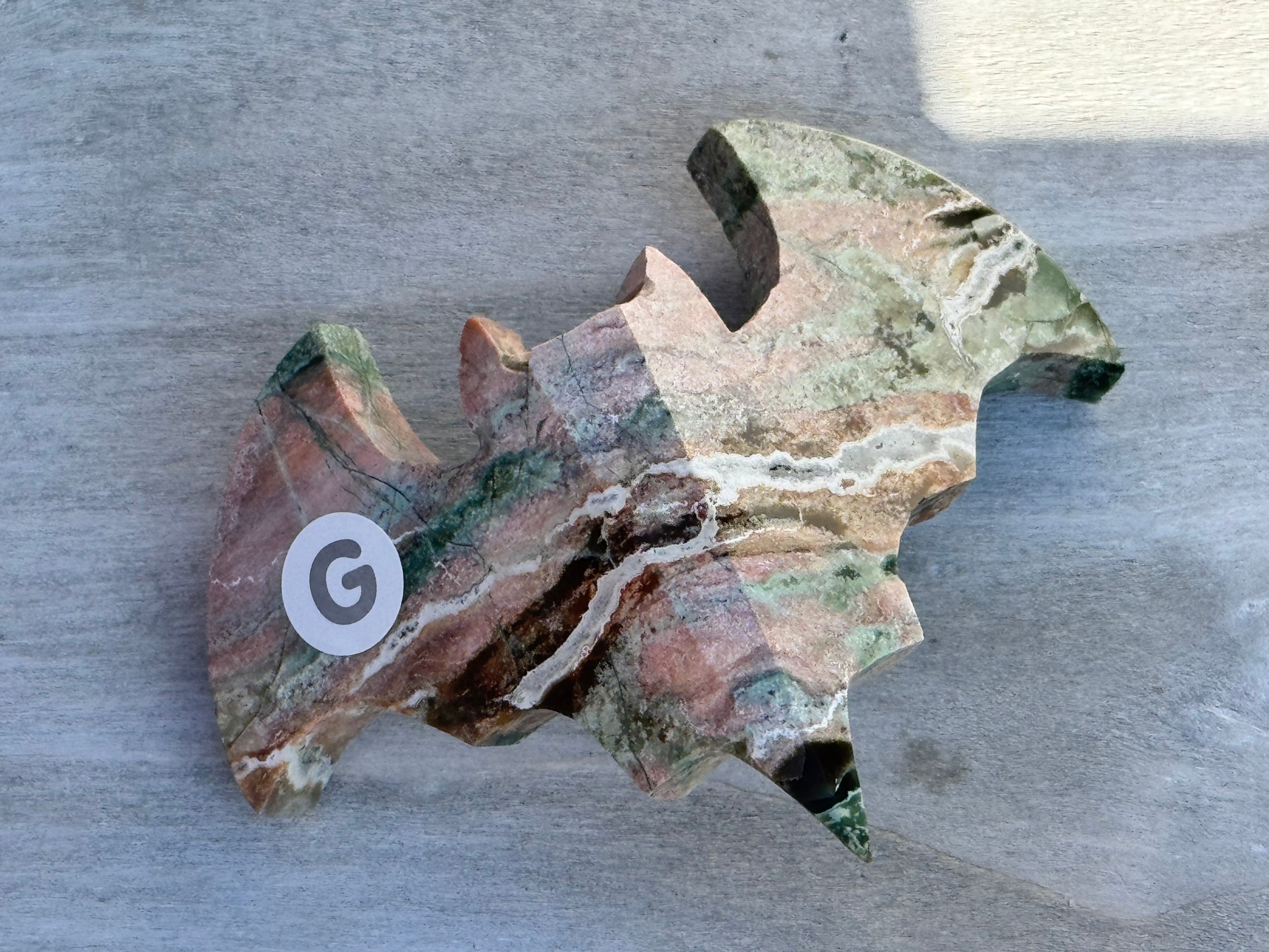 Unicorn Jasper 3d bat carving– Handcrafted Nature Décor | Natural crystal Sculpture | (Copy 2)