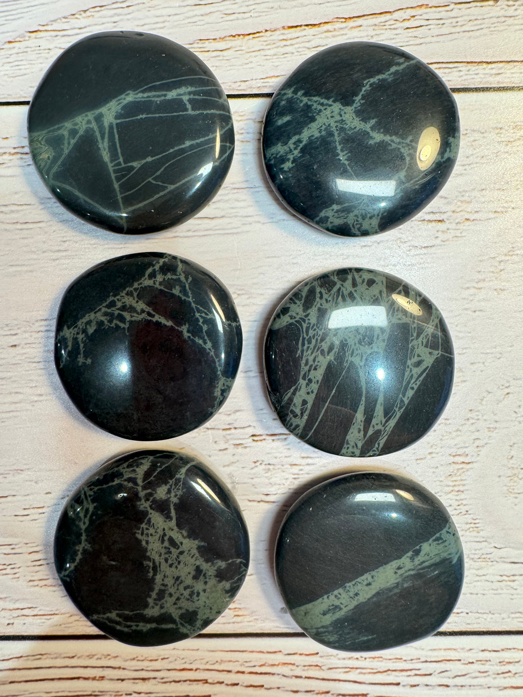 spiderweb Obsidian palm stone – Polished Grounding Crystal for Protection, Stability & Emotional Clarity