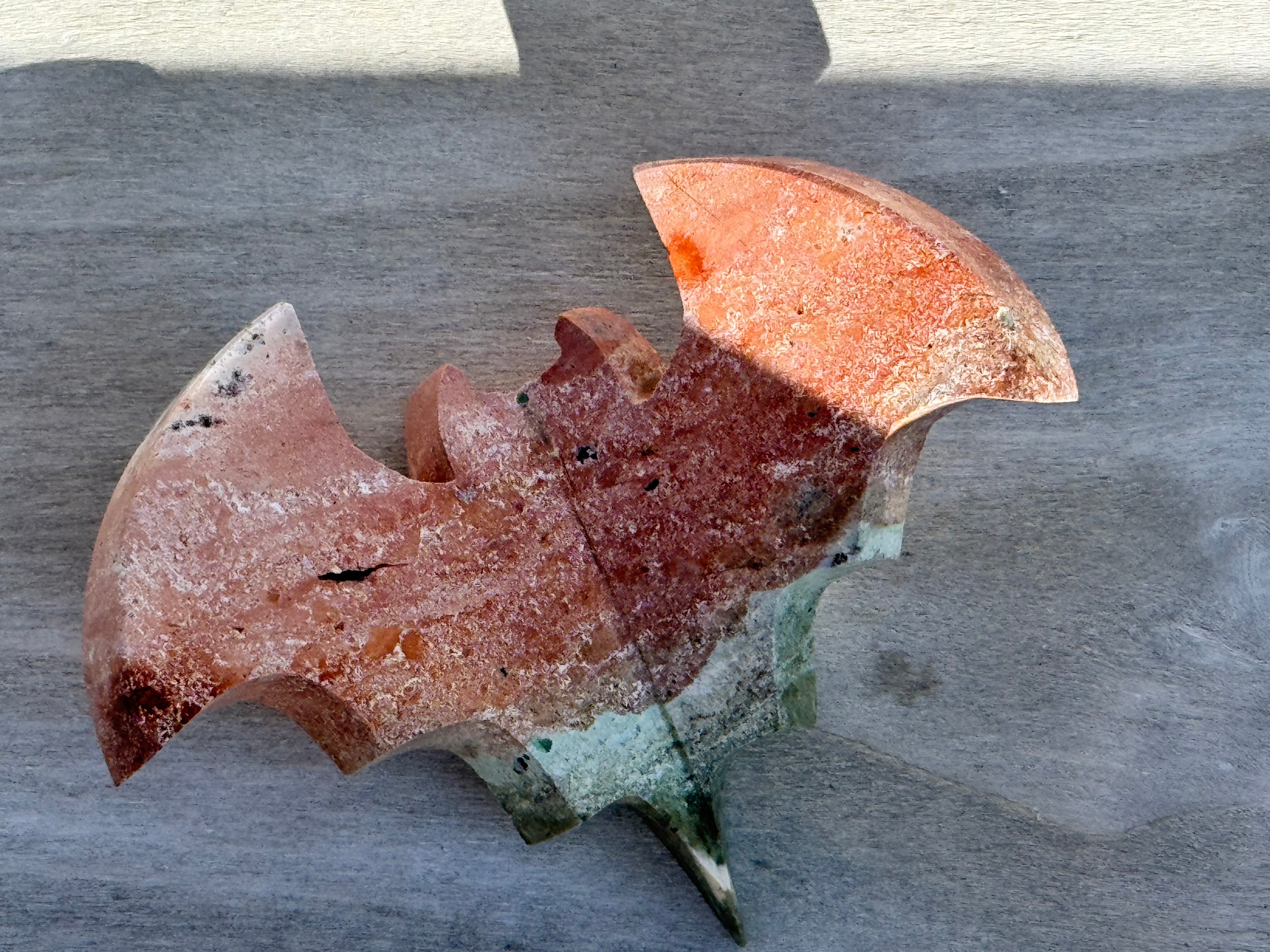 Unicorn Jasper 3d bat carving– Handcrafted Nature Décor | Natural crystal Sculpture | (Copy 2)