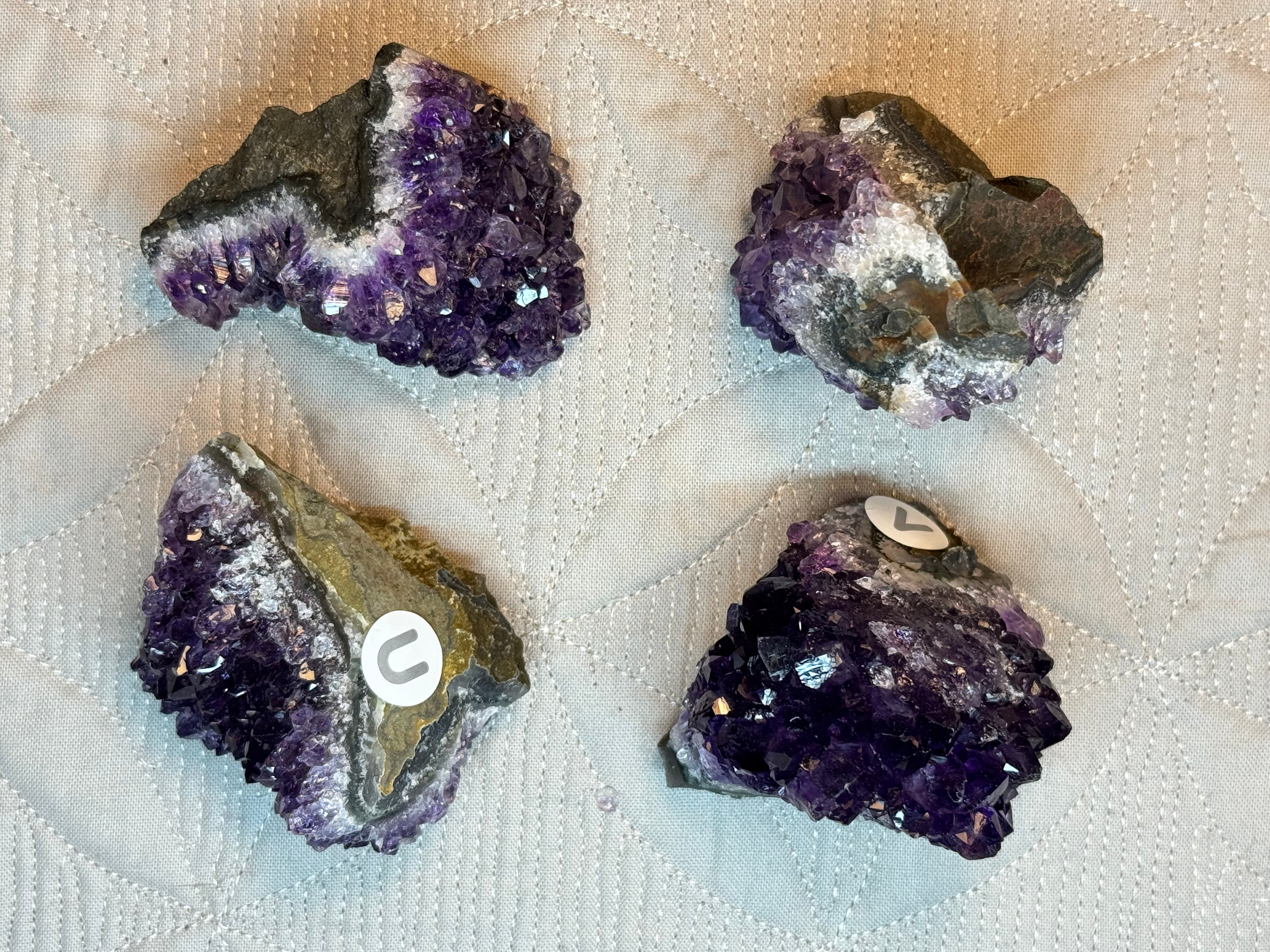 Natural Raw Deep Purple Amethyst Clusters - Raw Quartz | Radiant Crystals UK