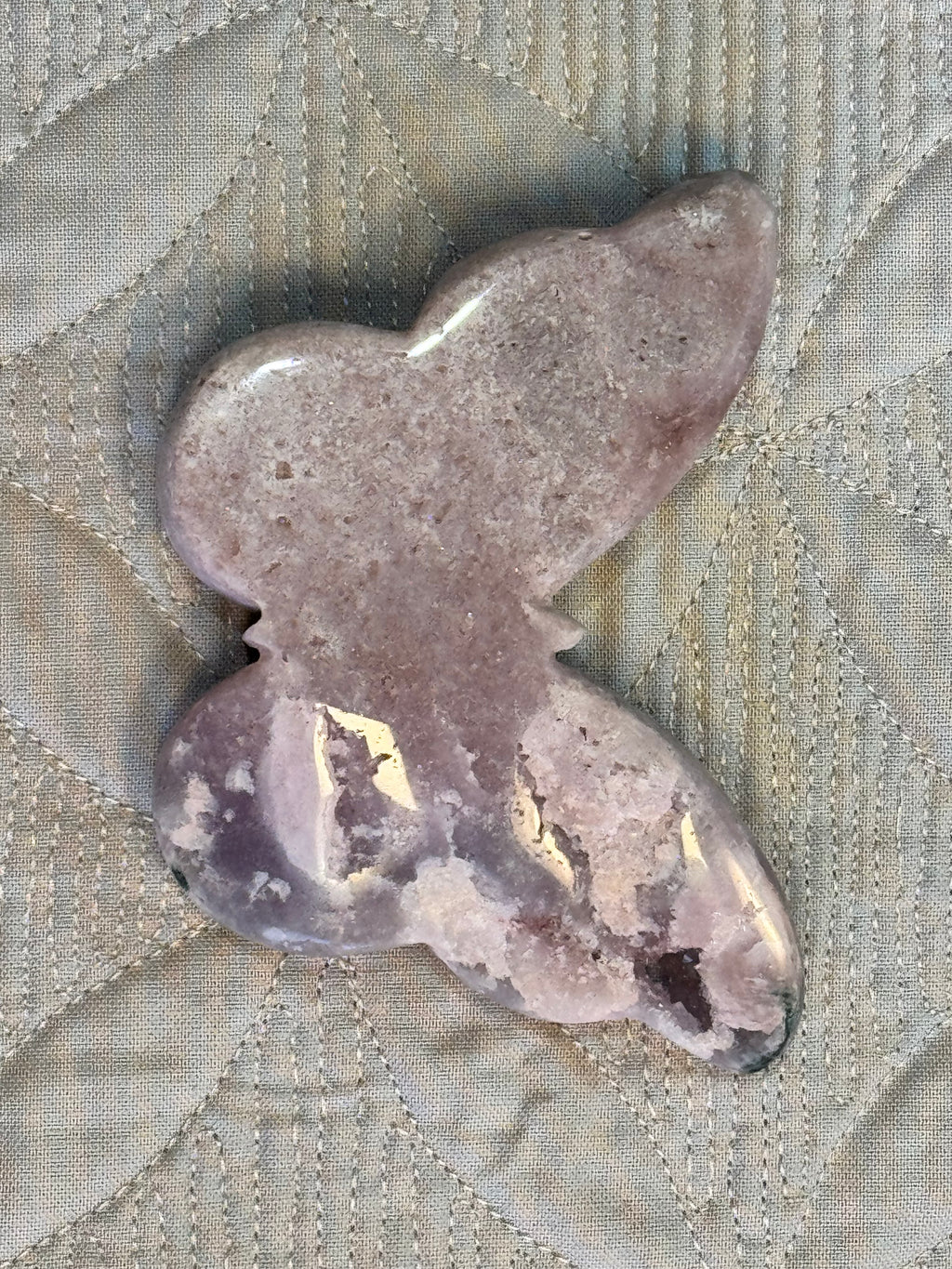 Pink Amethyst Butterfly - Druzy Crystal , from Brazil - Radiant Crystals UK