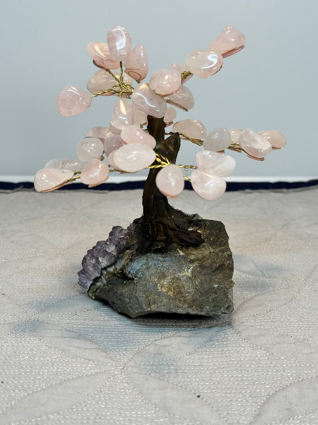 Crystal Tree on Amethyst Base | Rose Quartz Citrine or Amethyst | Radiant Crystals UK