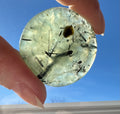 Prehnite cookie palm stone – Handcrafted Nature Décor