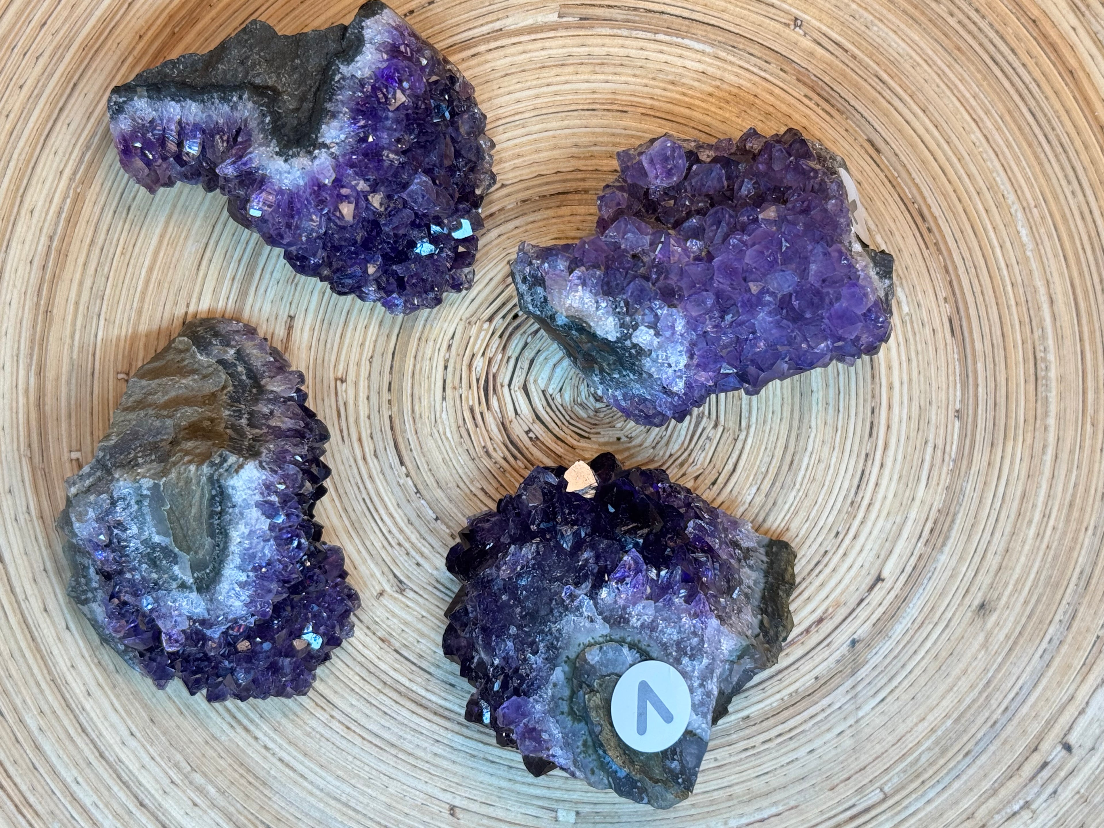 Natural Raw Deep Purple Amethyst Clusters - Raw Quartz | Radiant Crystals UK