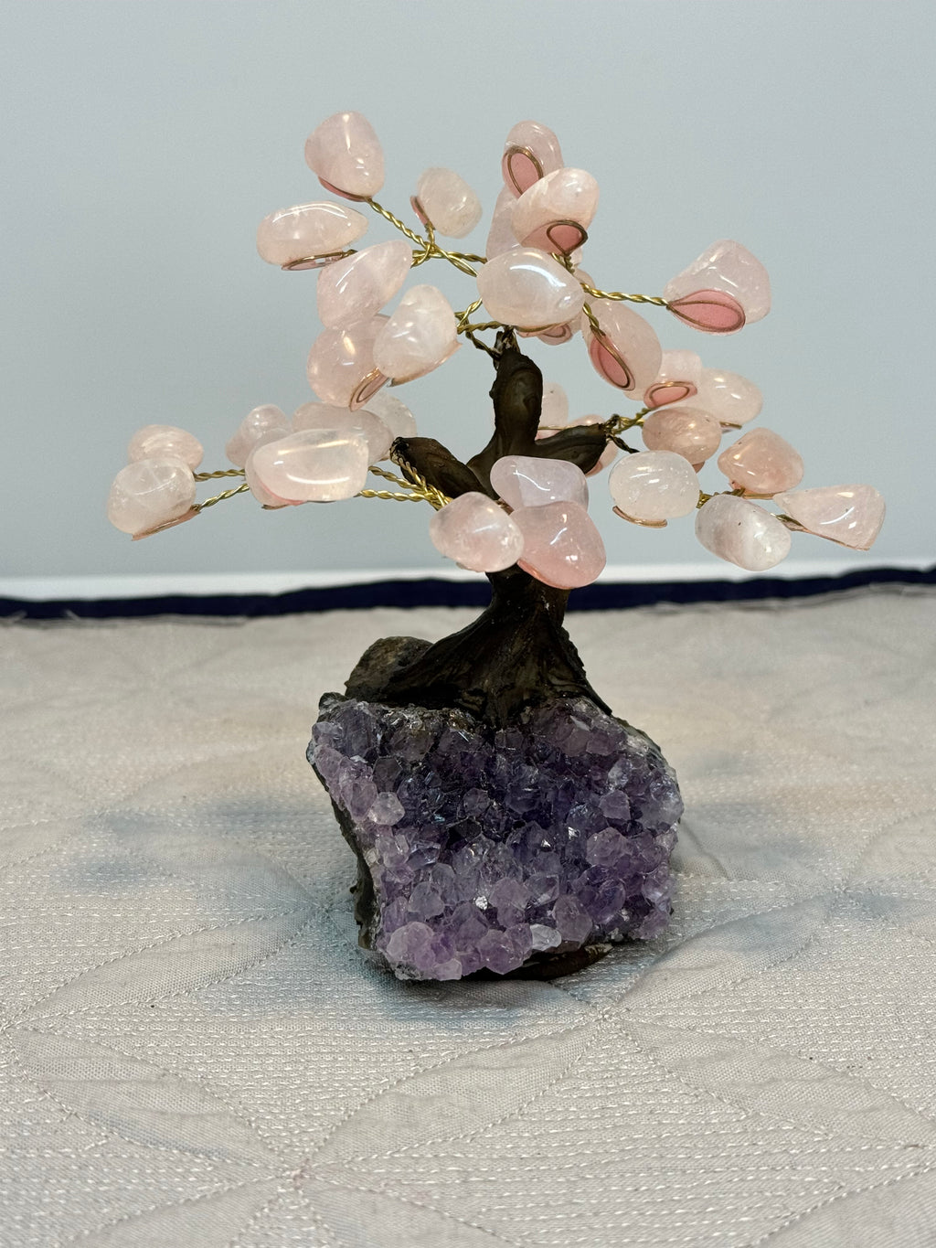Crystal Tree on Amethyst Base | Rose Quartz Citrine or Amethyst | Radiant Crystals UK