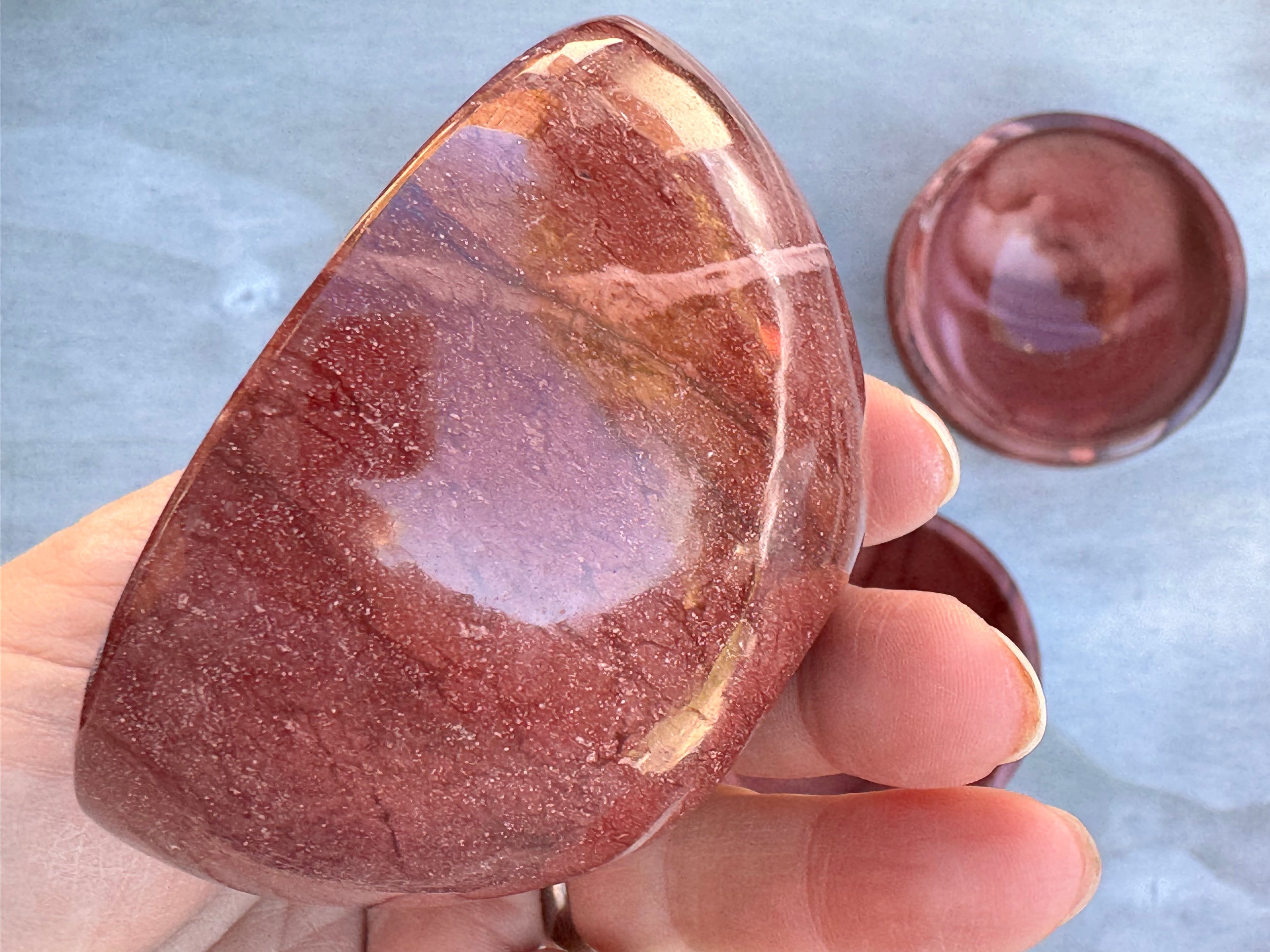 3inch Mookaite Jasper Bowl - Natural crystal trinket dish - home decor