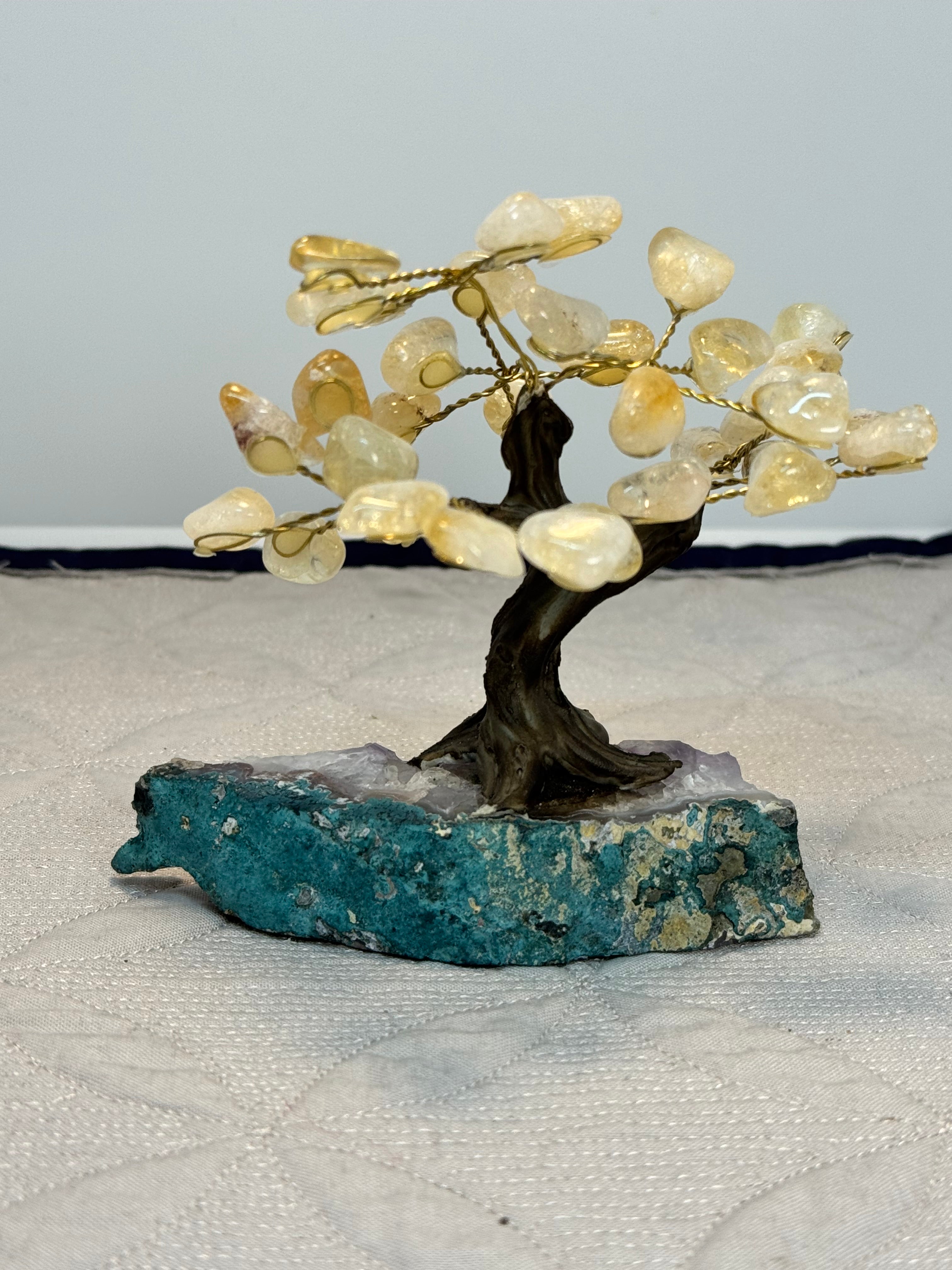 Crystal Tree on Amethyst Base | Rose Quartz Citrine or Amethyst | Radiant Crystals UK