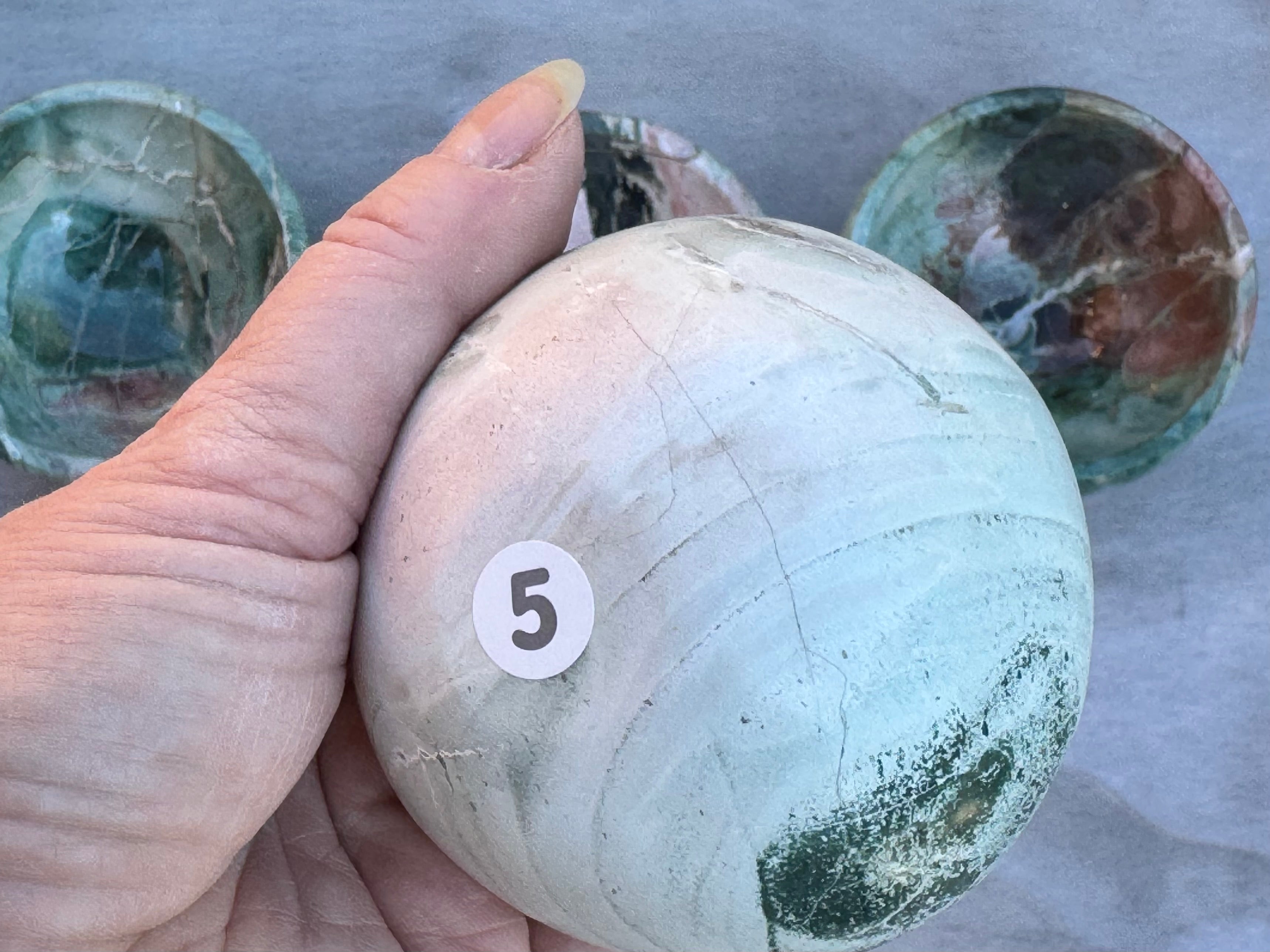 Unicorn Jasper 3inch bowl – Handcrafted Nature Décor | Natural crystal Sculpture |