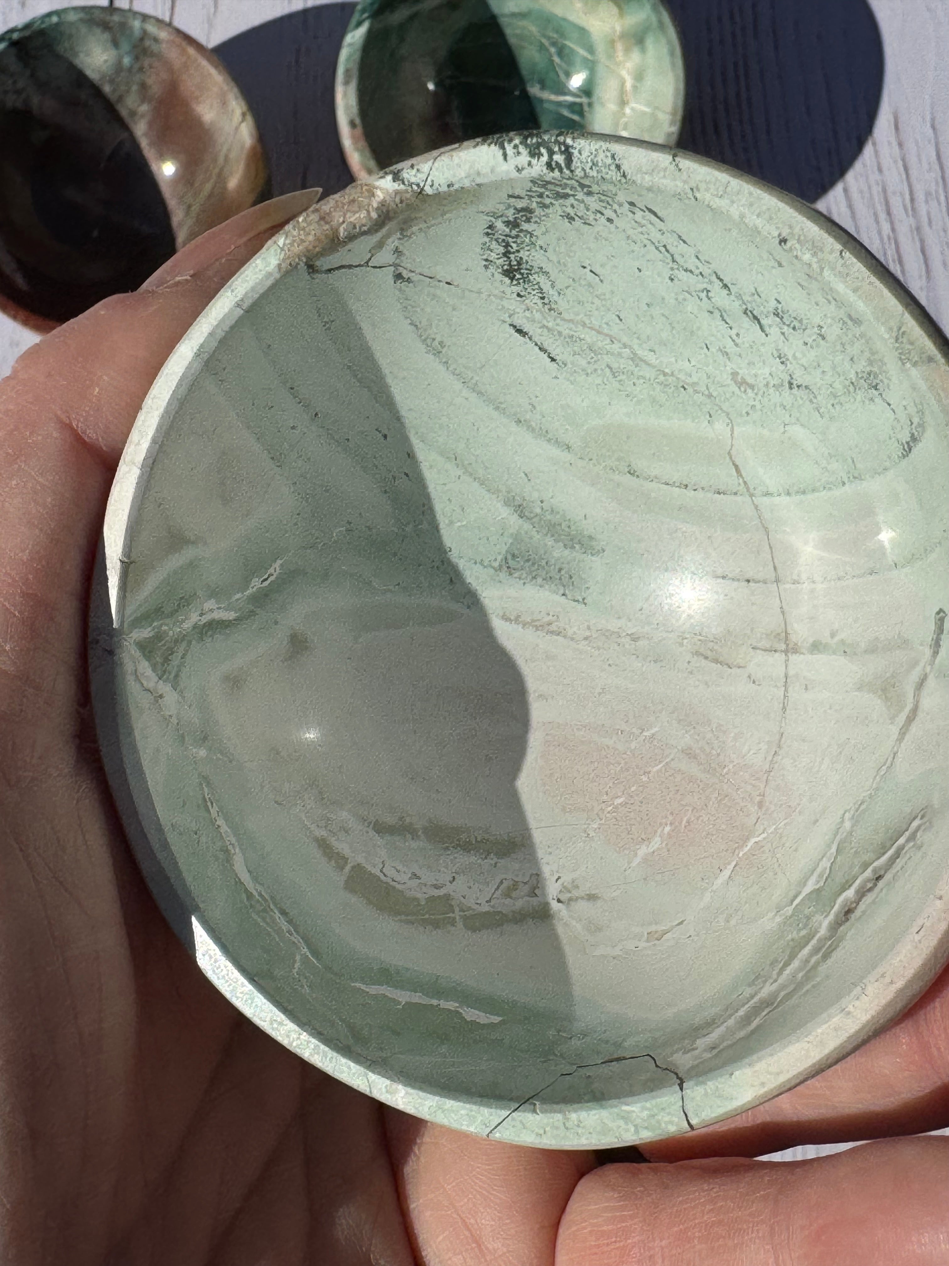 Unicorn Jasper 3inch bowl – Handcrafted Nature Décor | Natural crystal Sculpture |