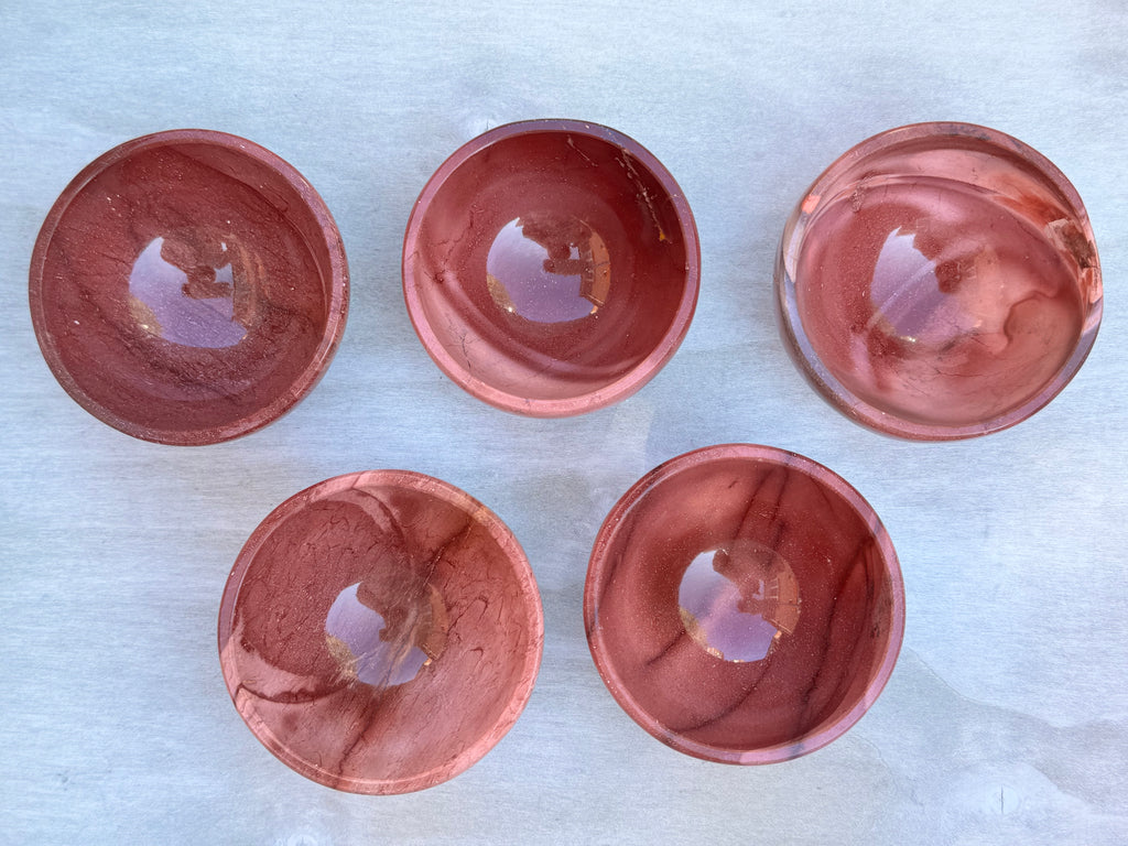 3inch Mookaite Jasper Bowl - Natural crystal trinket dish - home decor