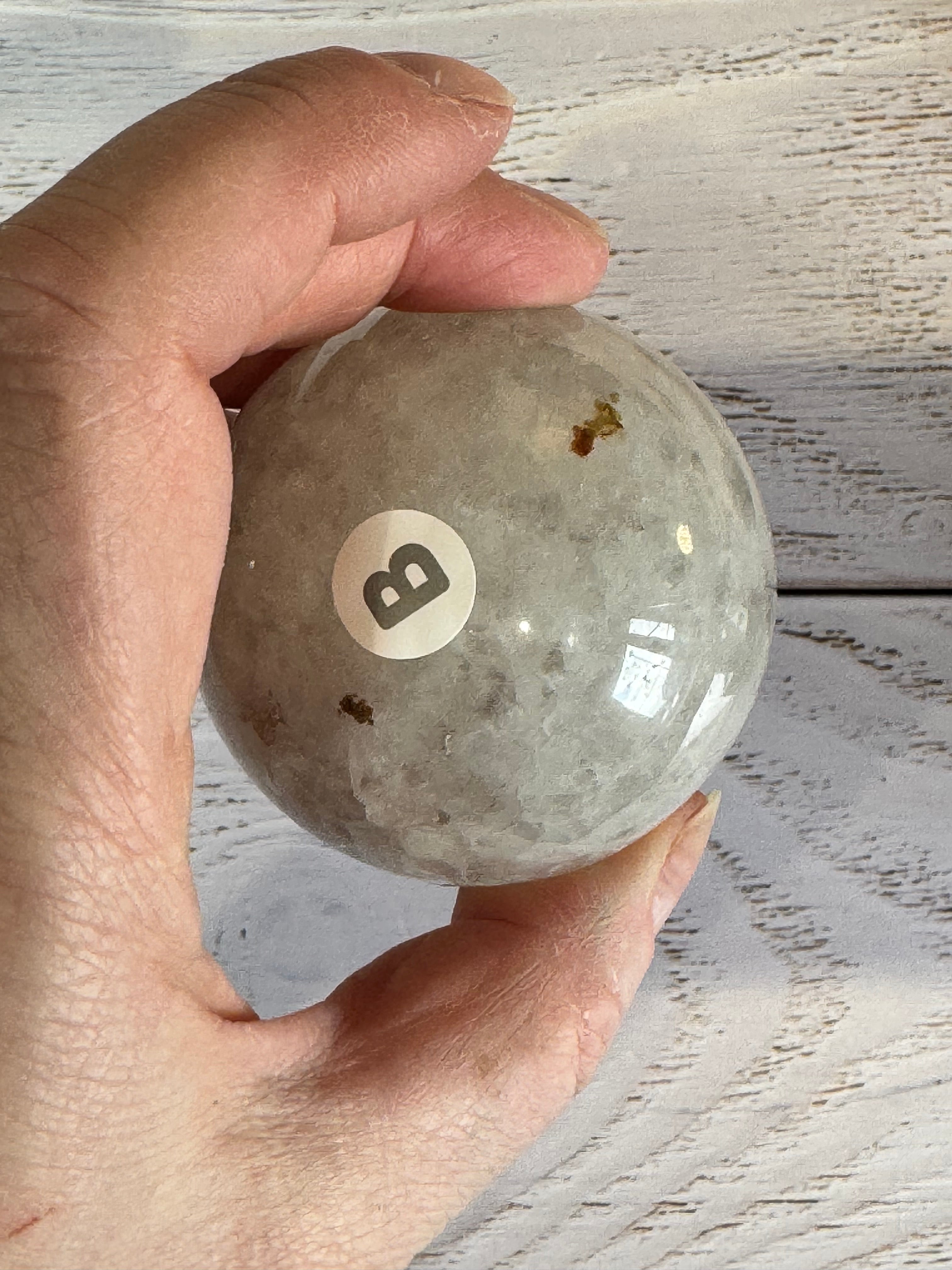 High Quality Crystal white Agate with druzy quartz spheres - Crystal home decor.