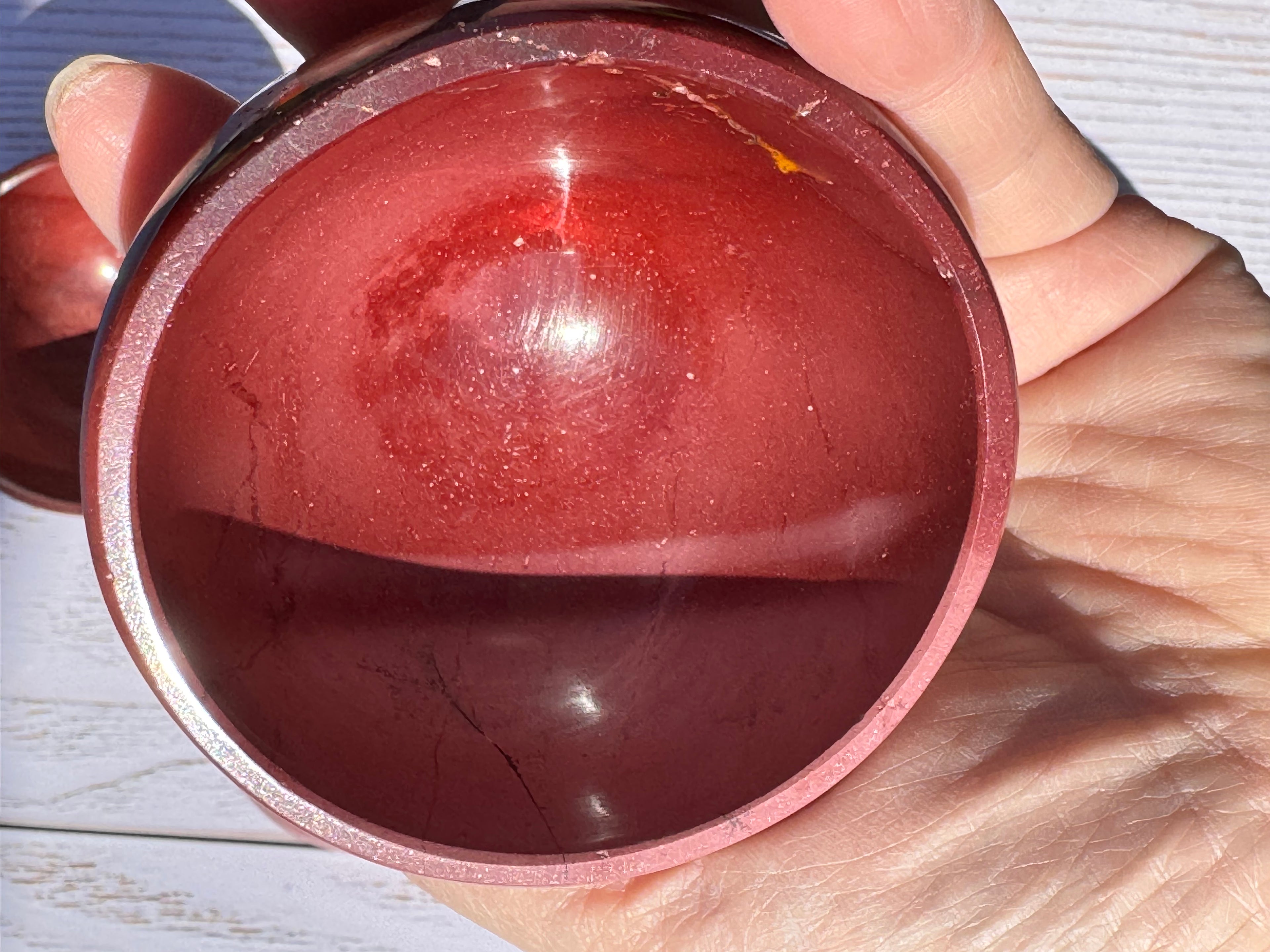 3inch Mookaite Jasper Bowl - Natural crystal trinket dish - home decor