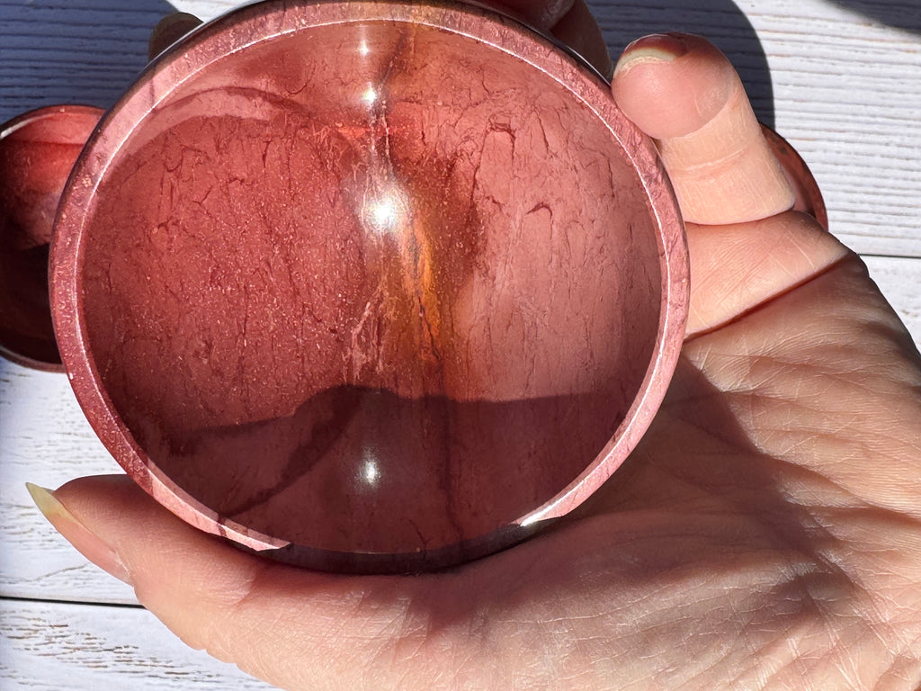 3inch Mookaite Jasper Bowl - Natural crystal trinket dish - home decor
