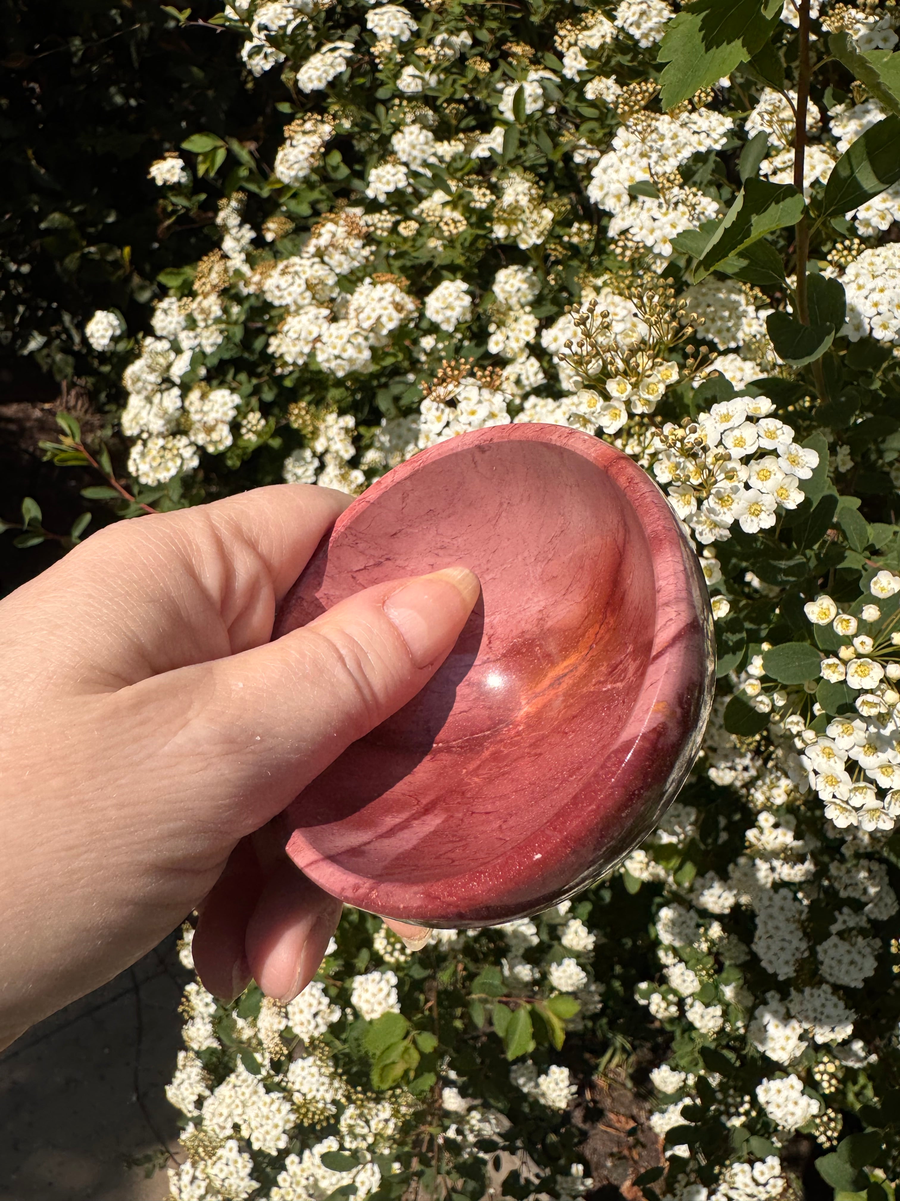 3inch Mookaite Jasper Bowl - Natural crystal trinket dish - home decor