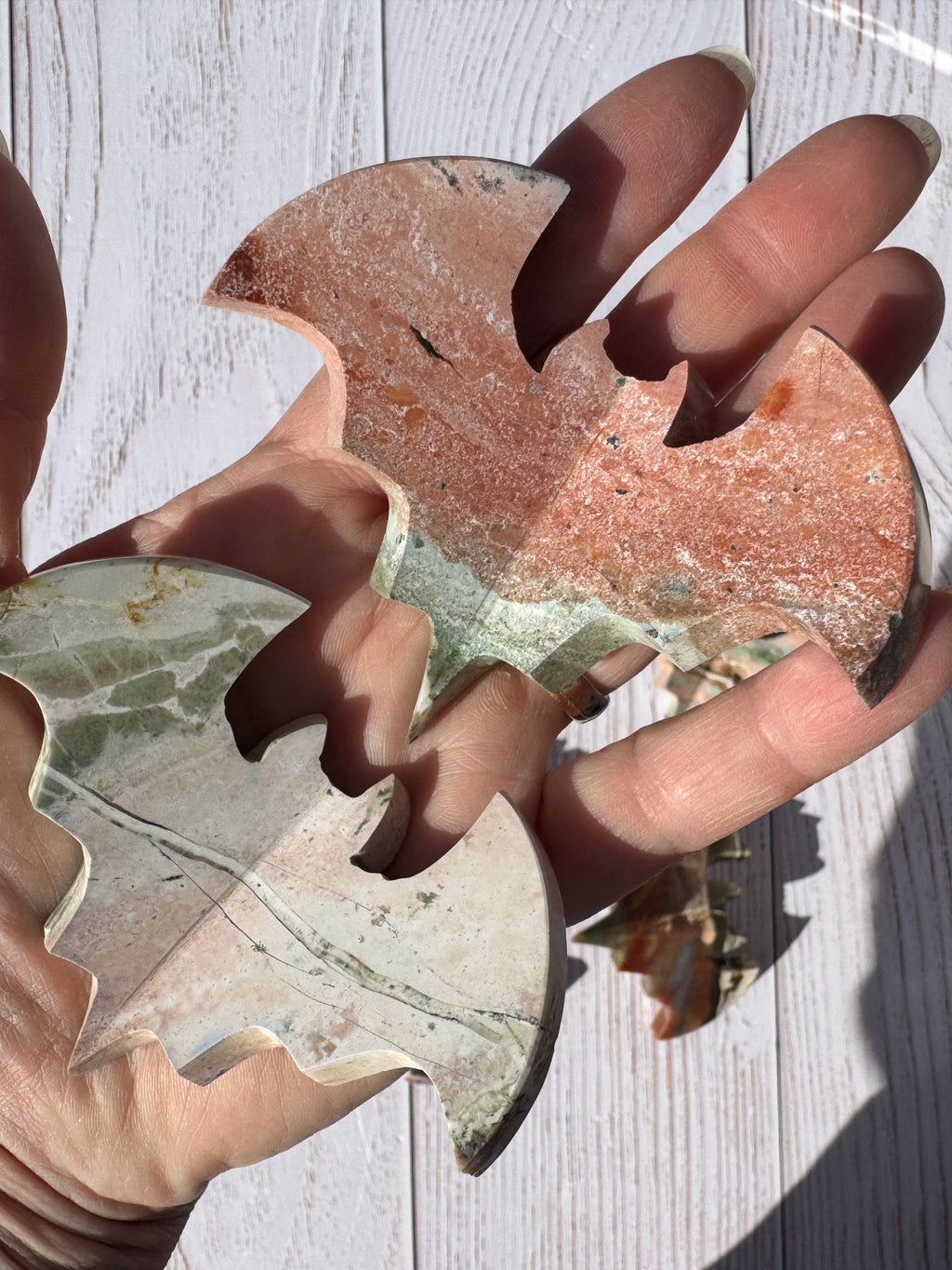 Unicorn Jasper 3d bat carving– Handcrafted Nature Décor | Natural crystal Sculpture | (Copy 2)
