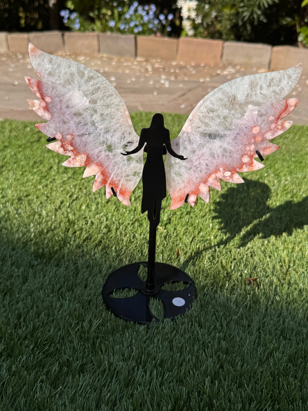 Pink Amethyst Angel Wings - Druzy Quartz Crystal  - Radiant Crystals UK