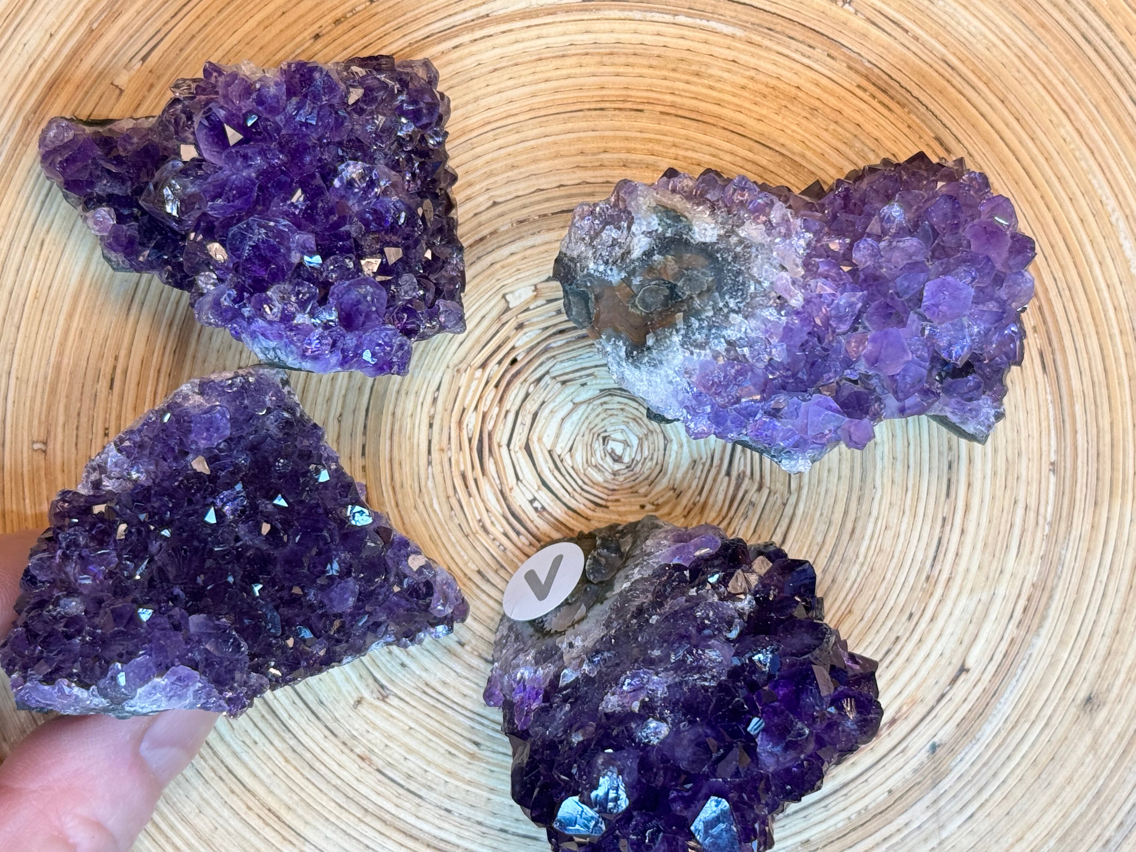 Natural Raw Deep Purple Amethyst Clusters - Raw Quartz | Radiant Crystals UK