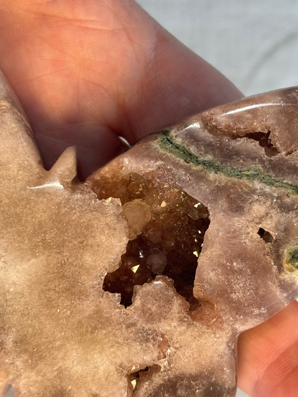Pink Amethyst Butterfly - Druzy Crystal , from Brazil - Radiant Crystals UK