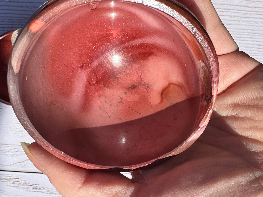 3inch Mookaite Jasper Bowl - Natural crystal trinket dish - home decor