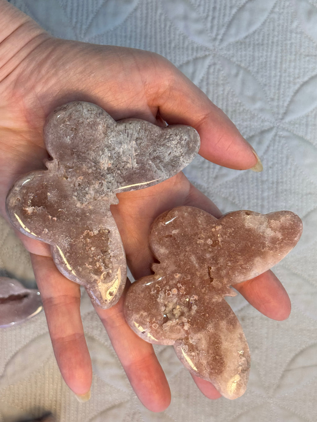 Pink Amethyst Butterfly - Druzy Crystal , from Brazil - Radiant Crystals UK