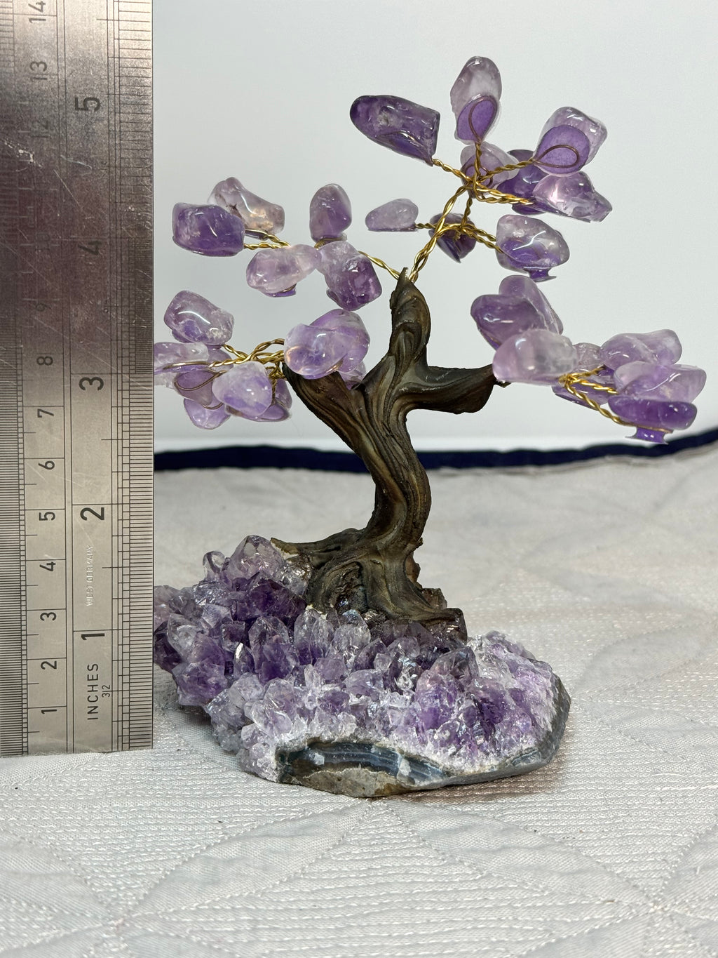 Crystal Tree on Amethyst Base | Rose Quartz Citrine or Amethyst | Radiant Crystals UK