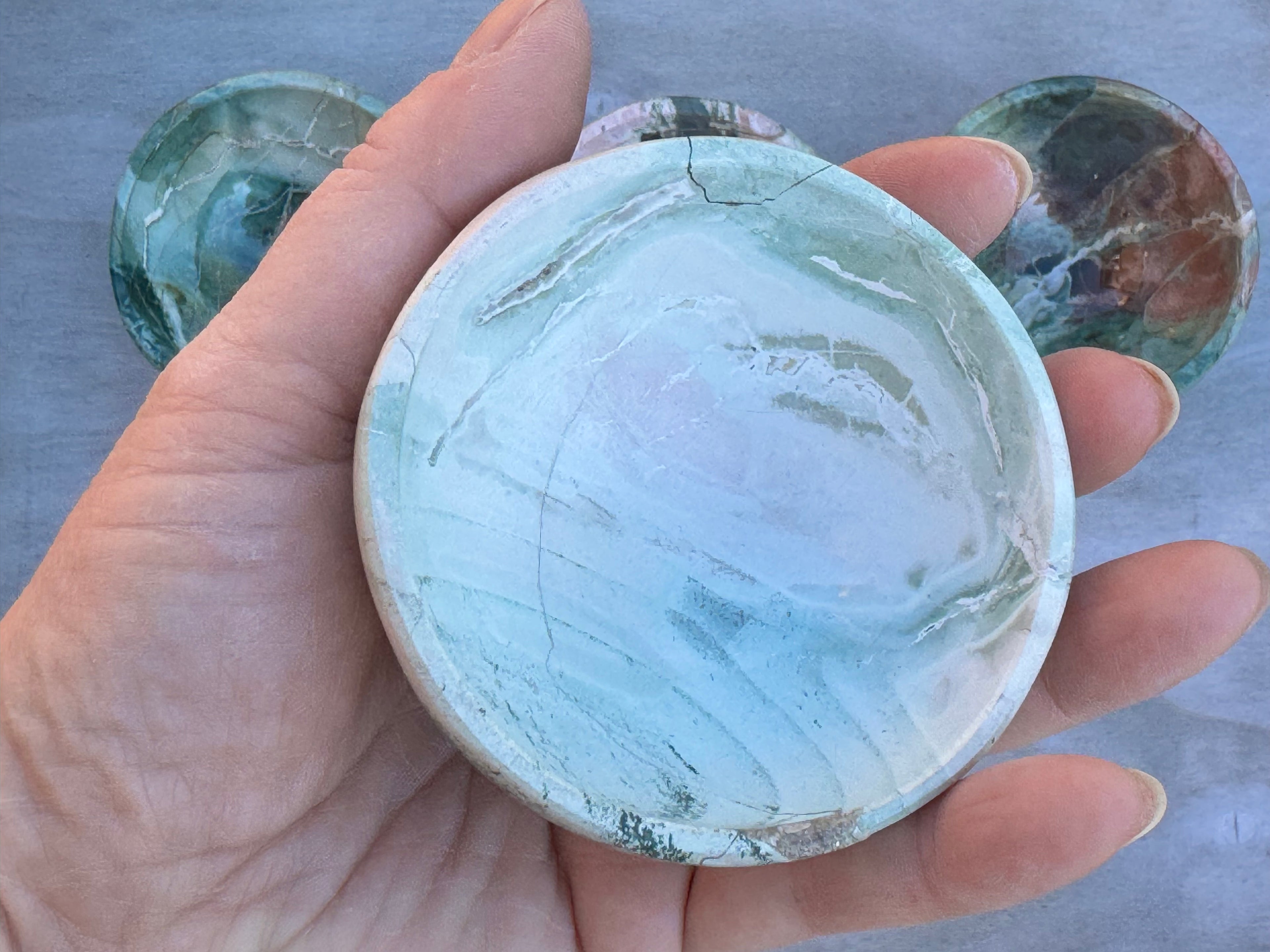 Unicorn Jasper 3inch bowl – Handcrafted Nature Décor | Natural crystal Sculpture |